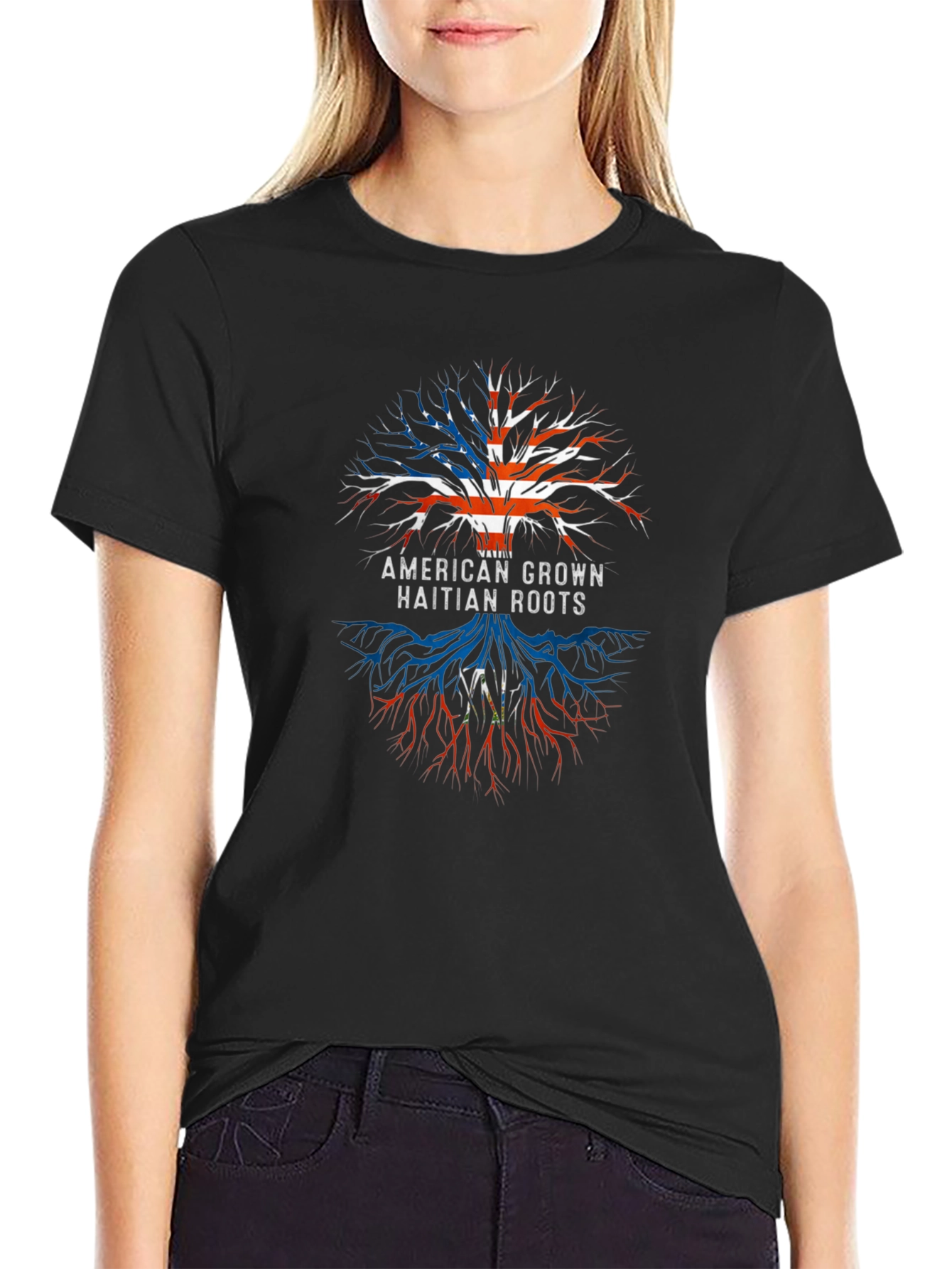 American Grown Haitian Roots T-Shirt