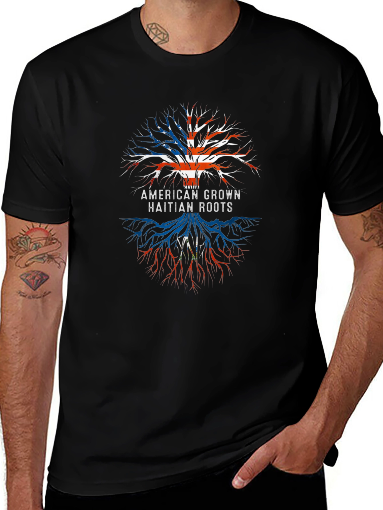 American Grown Haitian Roots T-Shirt