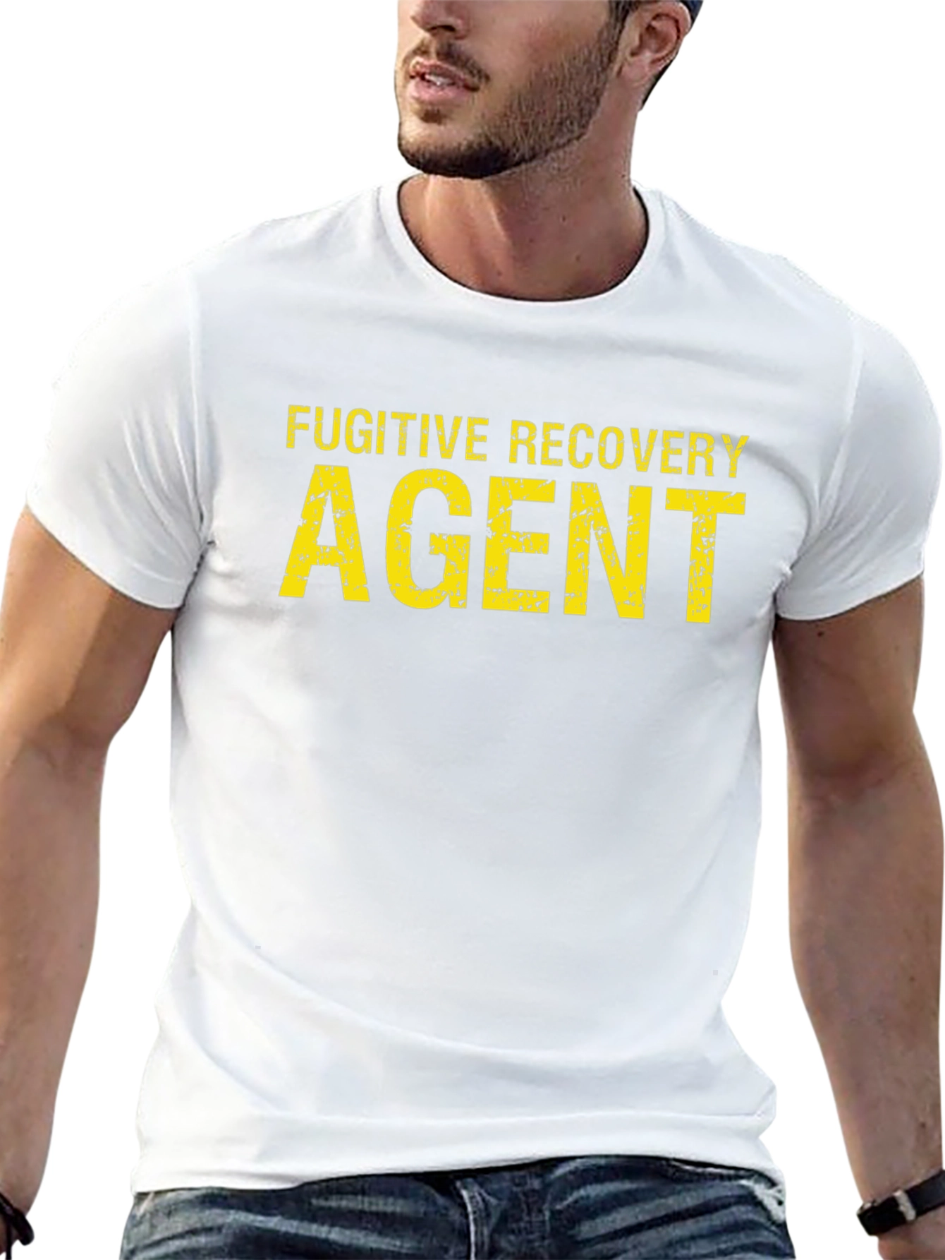 Fugitive Recovery Agent Graphic Tee - Black