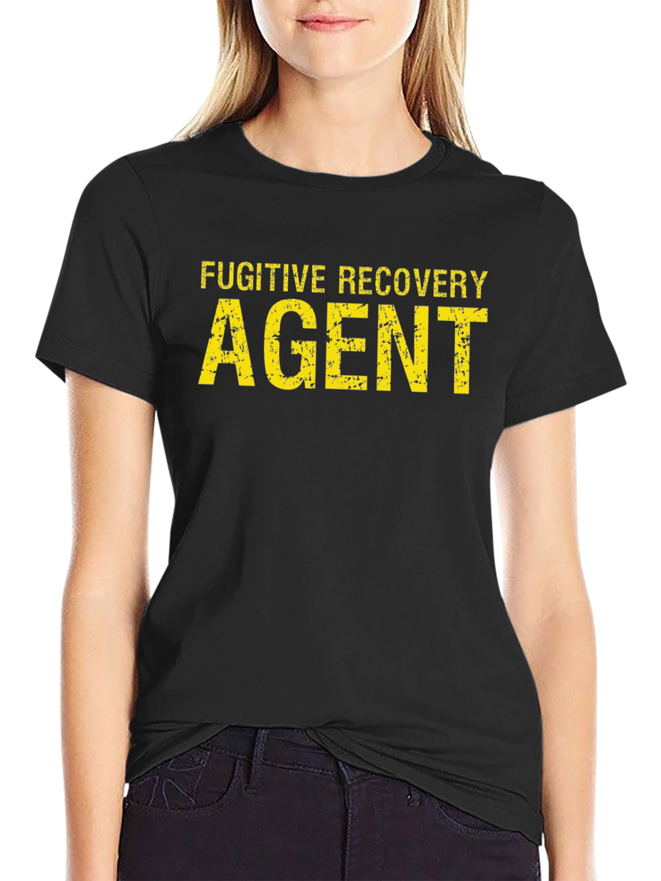 Fugitive Recovery Agent Graphic Tee - Black
