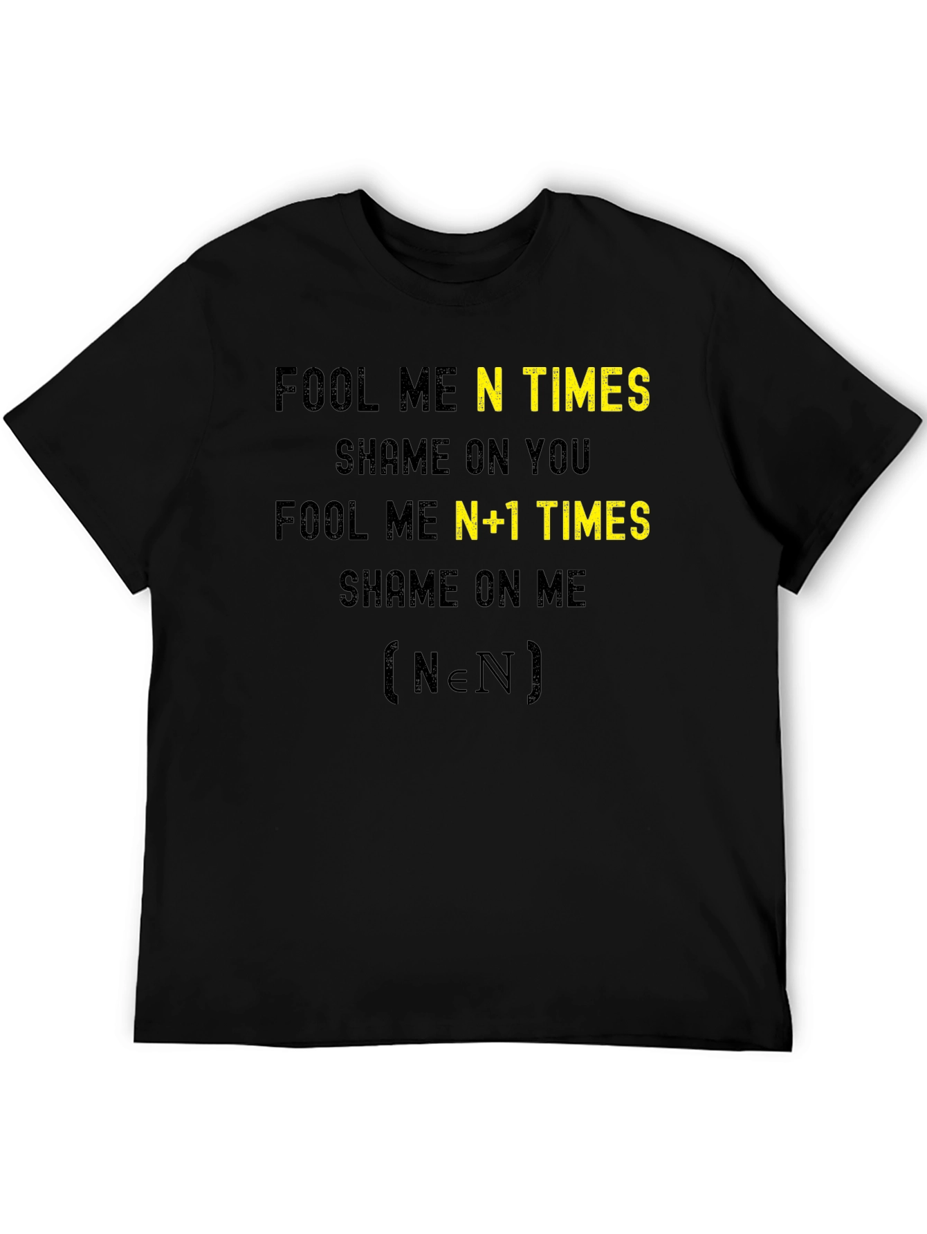 Fool Me N Times Funny Math T-Shirt
