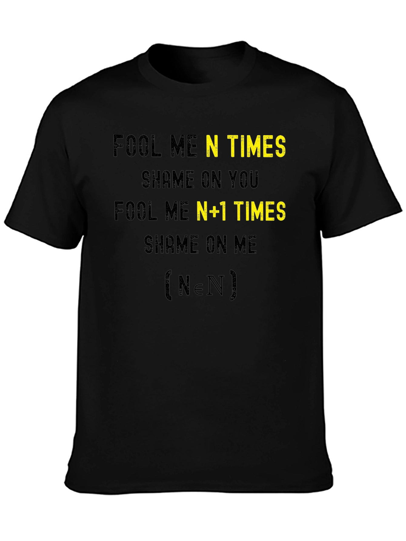 Fool Me N Times Funny Math T-Shirt