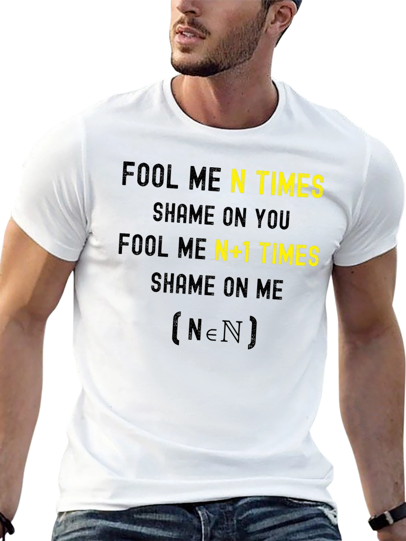 Fool Me N Times Funny Math T-Shirt