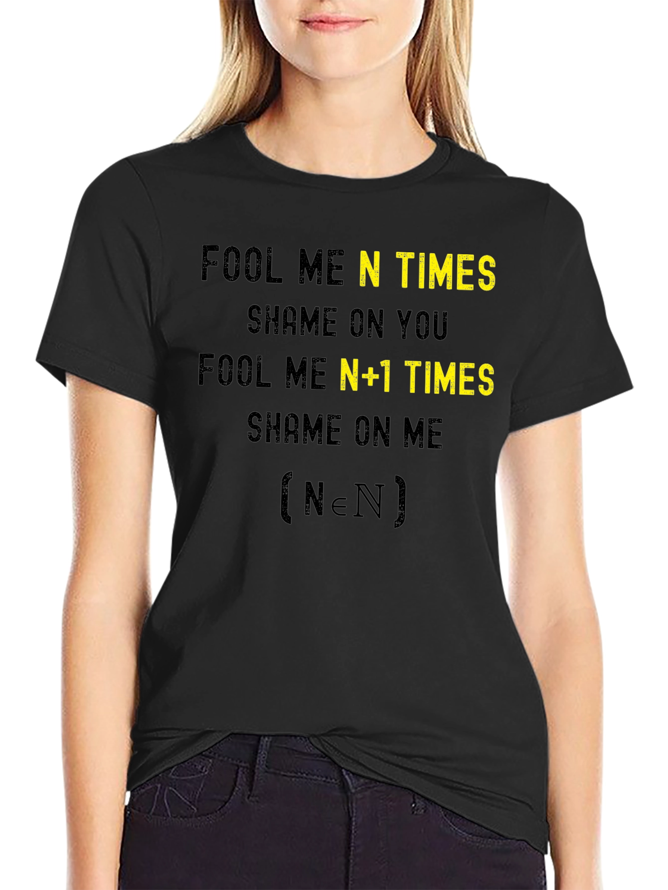 Fool Me N Times Funny Math T-Shirt