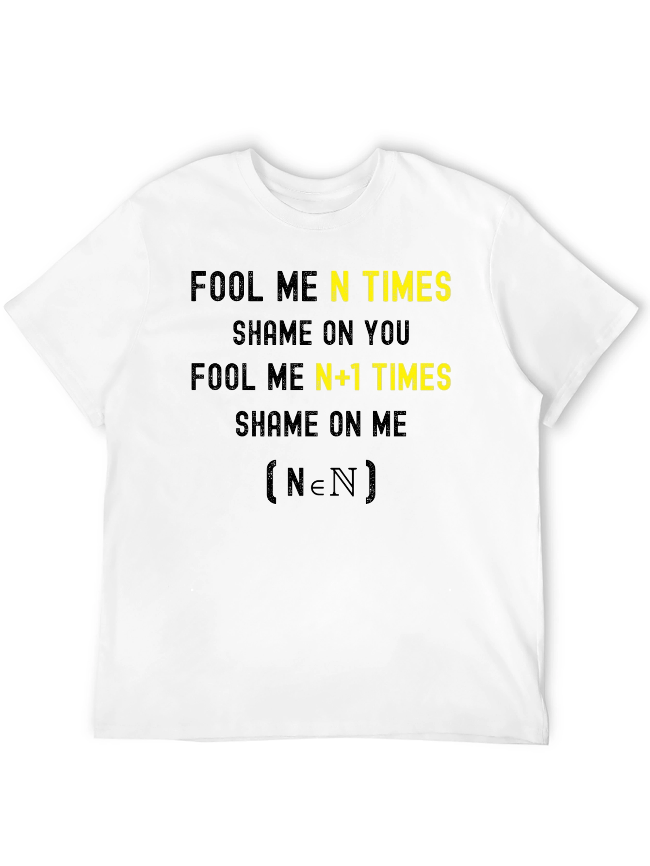 Fool Me N Times Funny Math T-Shirt