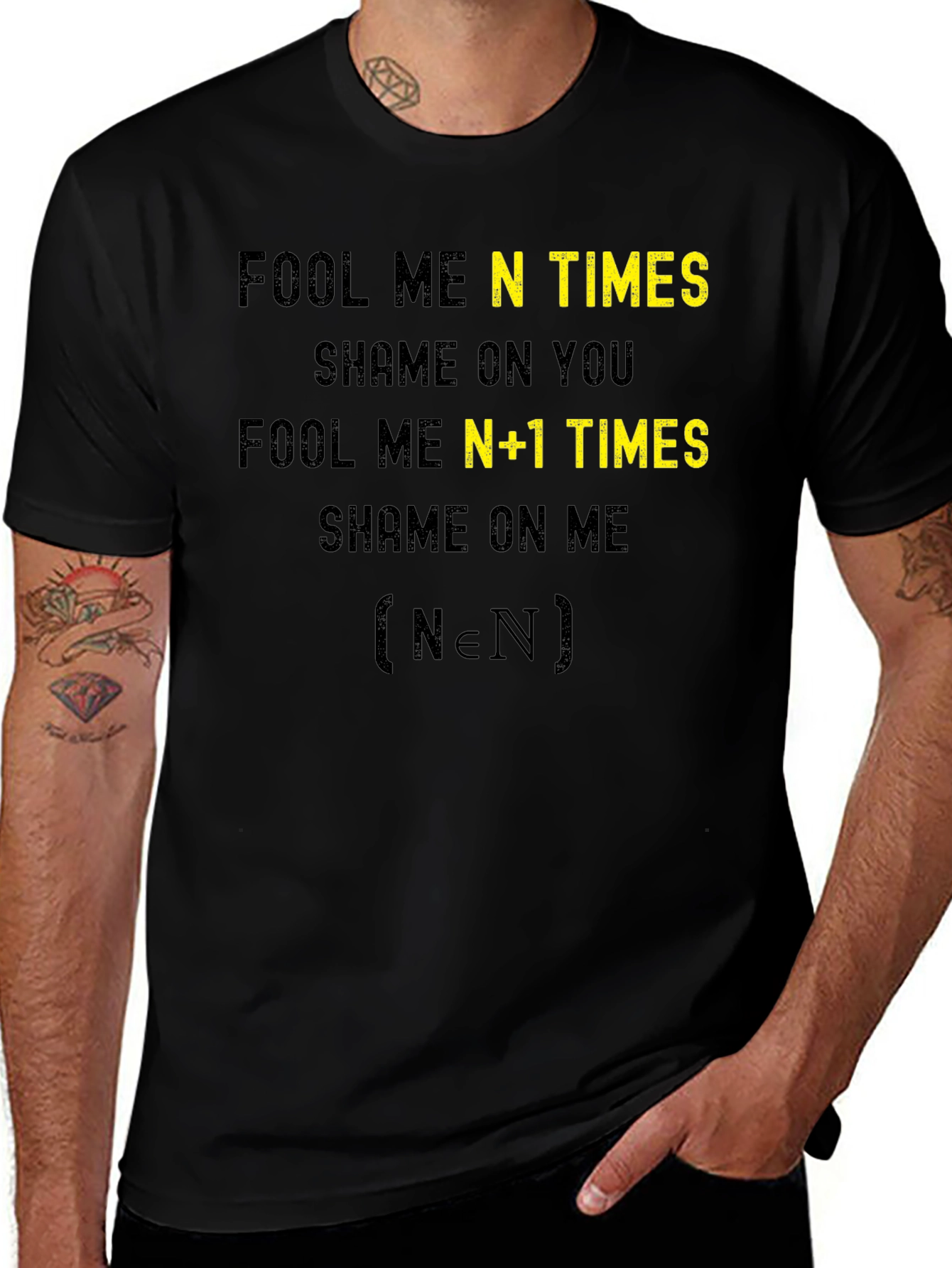 Fool Me N Times Funny Math T-Shirt