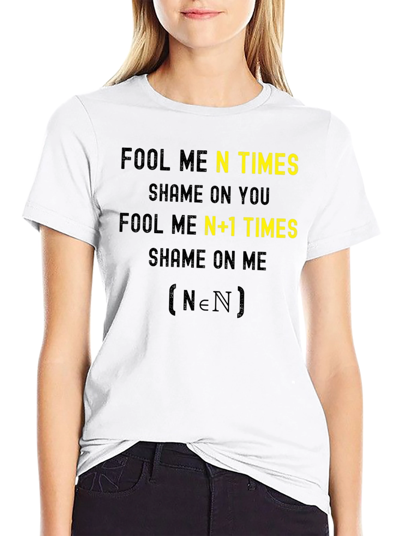 Fool Me N Times Funny Math T-Shirt