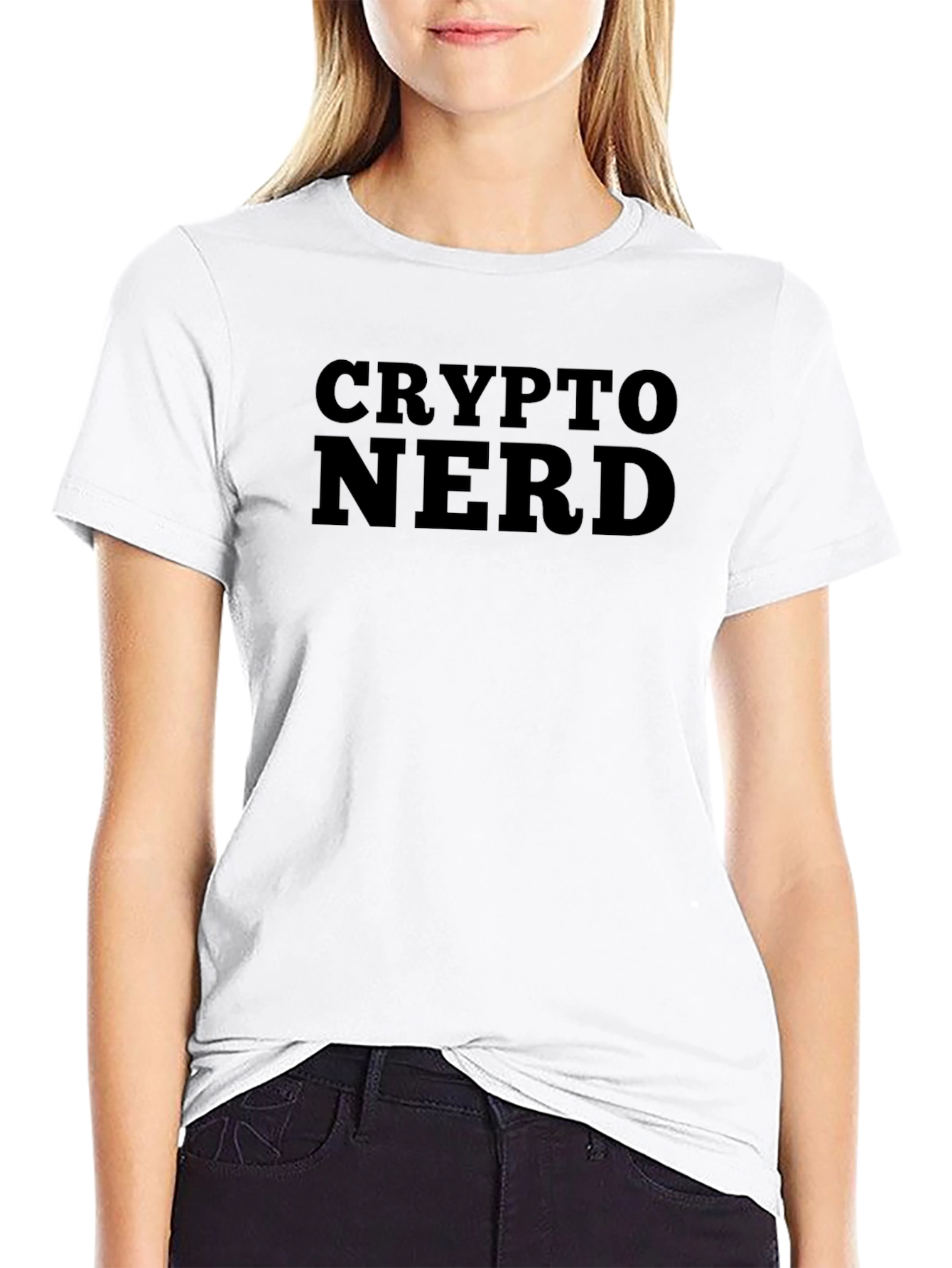 Crypto Nerd T-Shirt - Black Crew Neck Tee