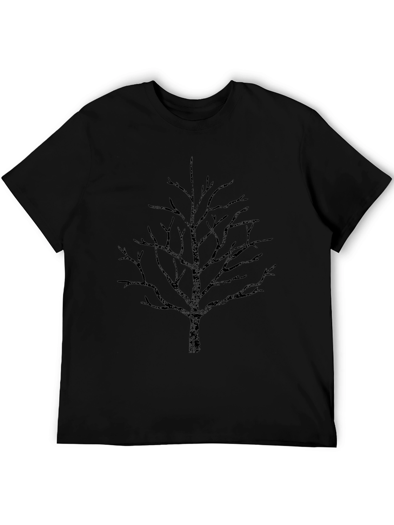 Mens Black Tree Graphic T-Shirt