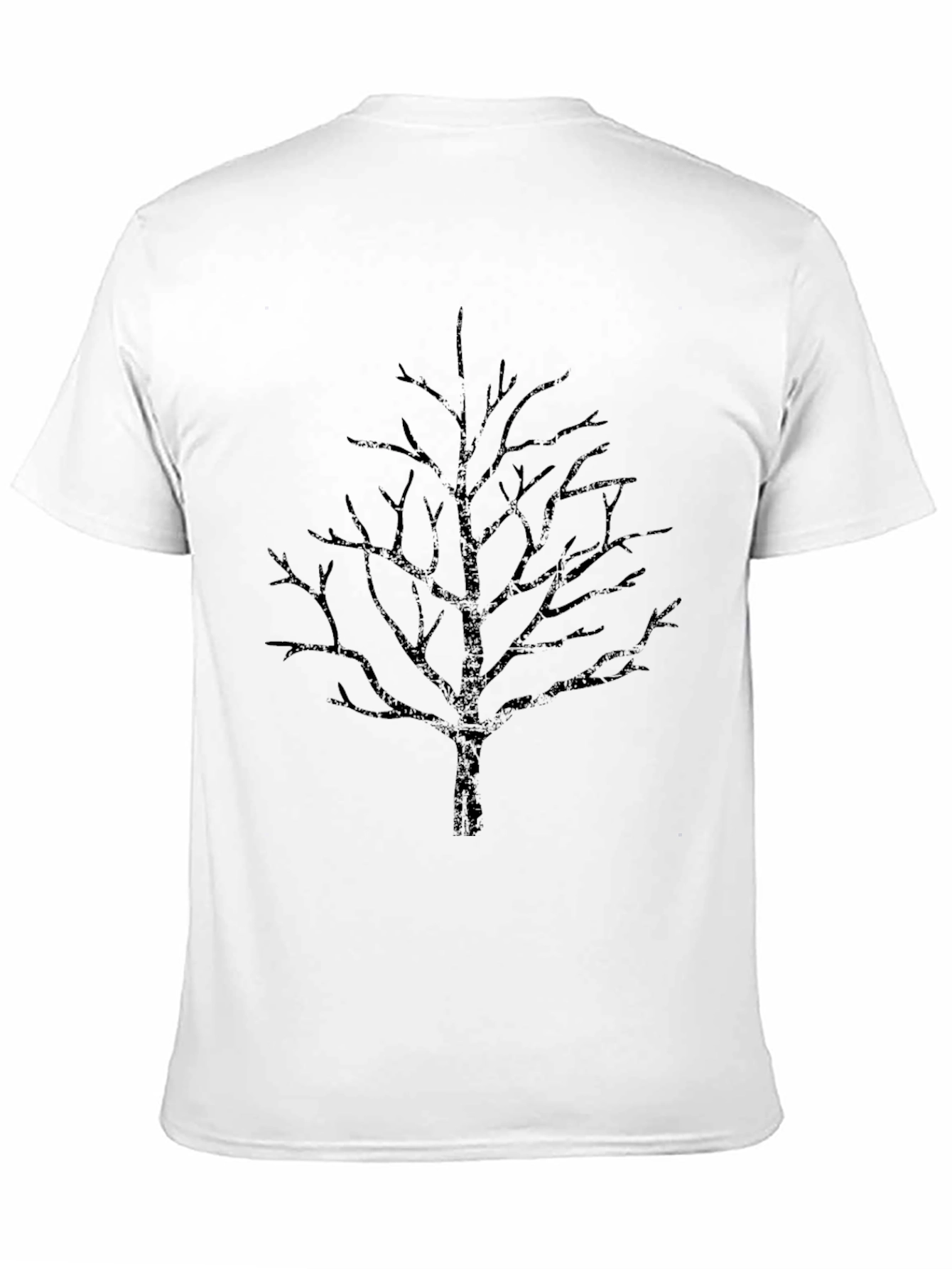 Mens Black Tree Graphic T-Shirt