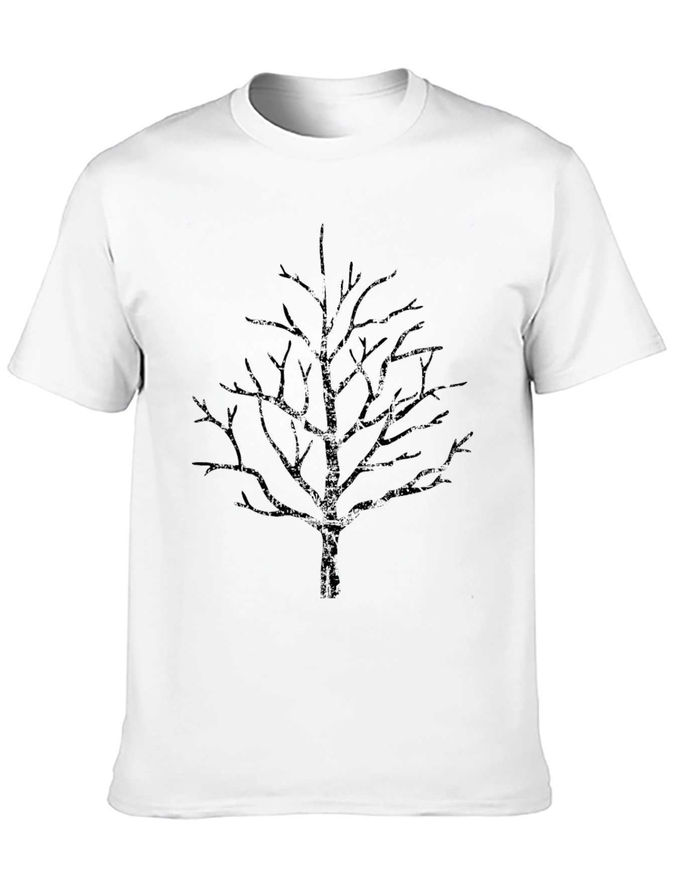 Mens Black Tree Graphic T-Shirt