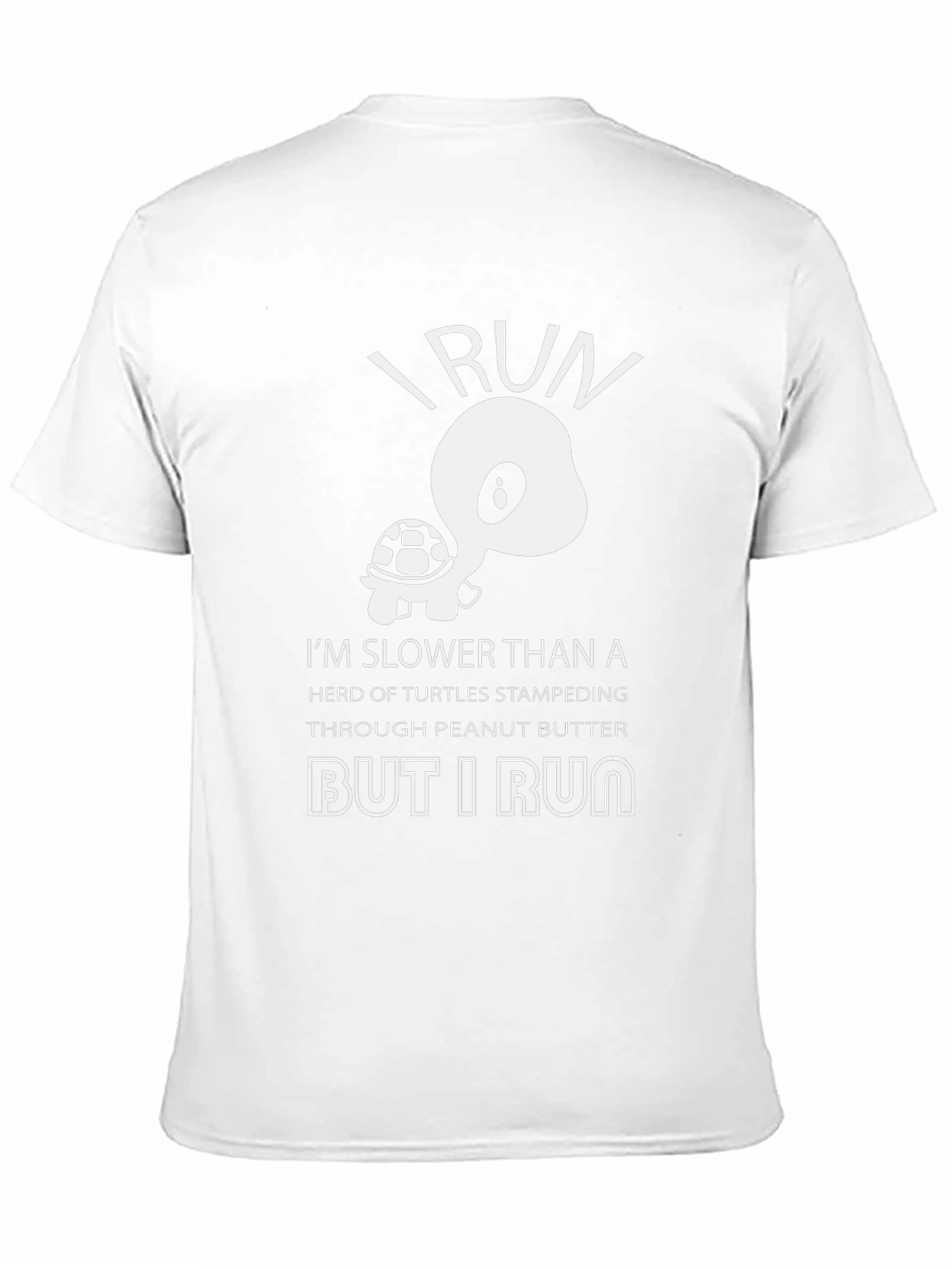 Funny Turtle Running T-Shirt: I Run
