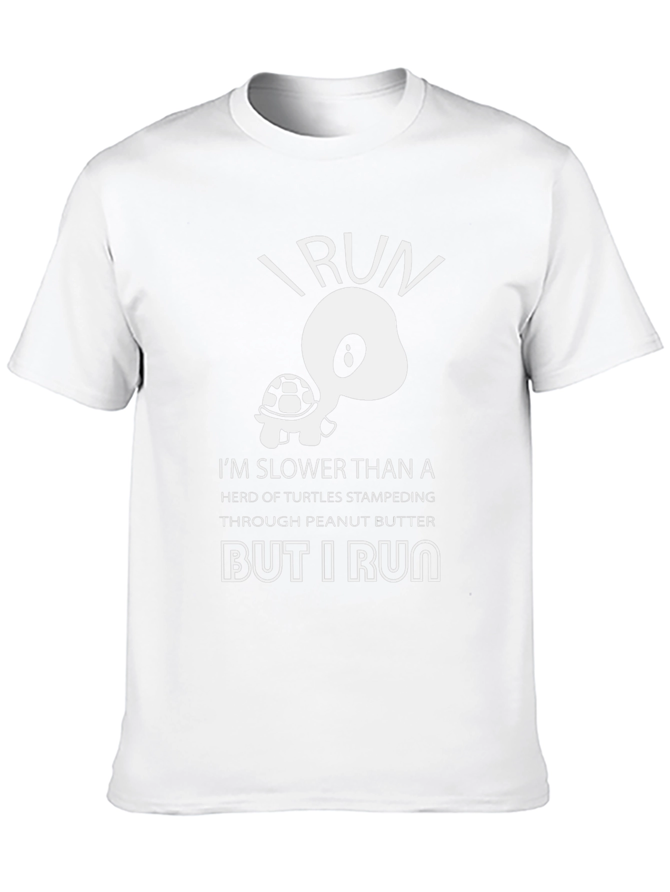Funny Turtle Running T-Shirt: I Run
