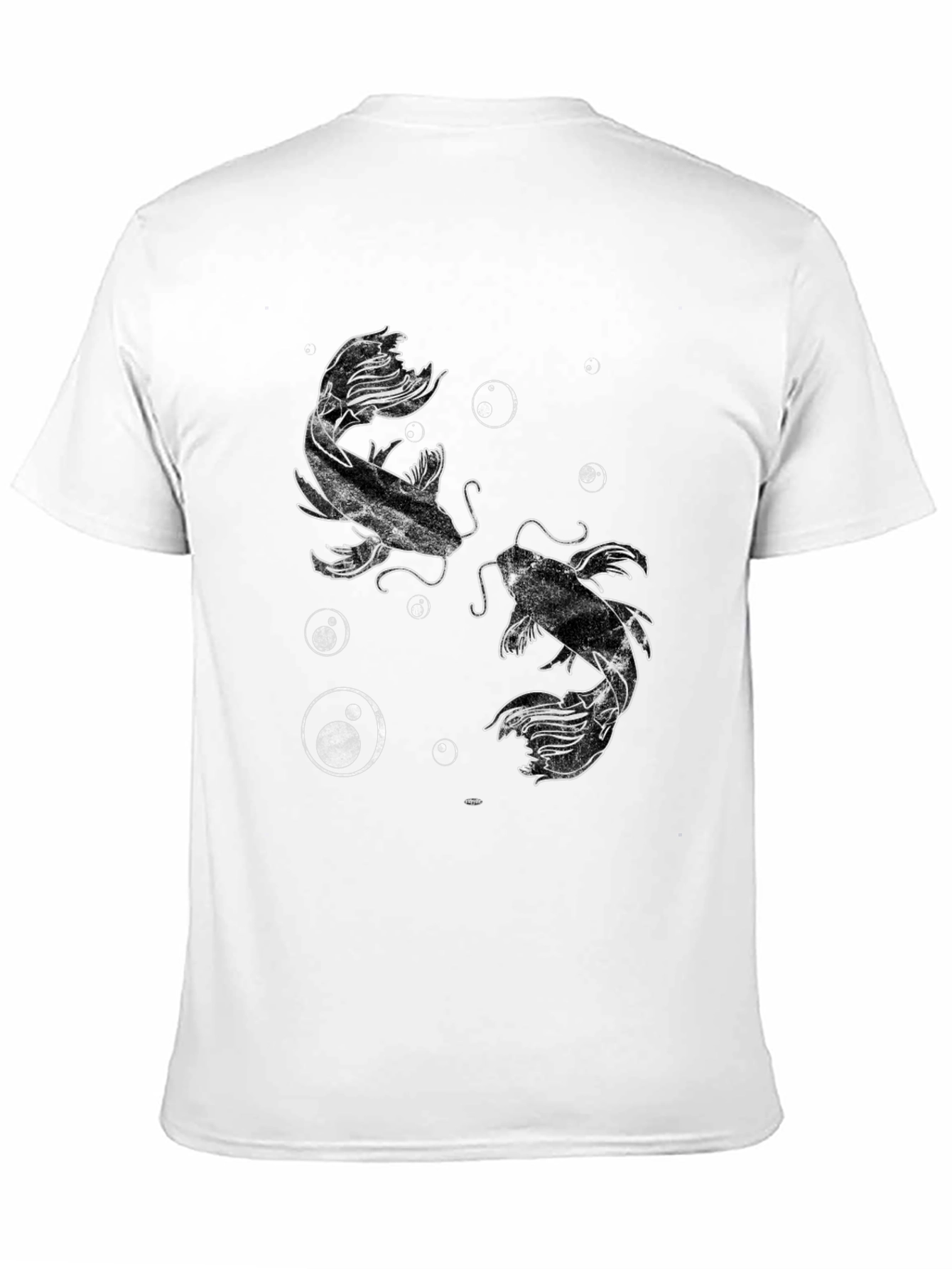 Koi Fish Graphic Black T-Shirt