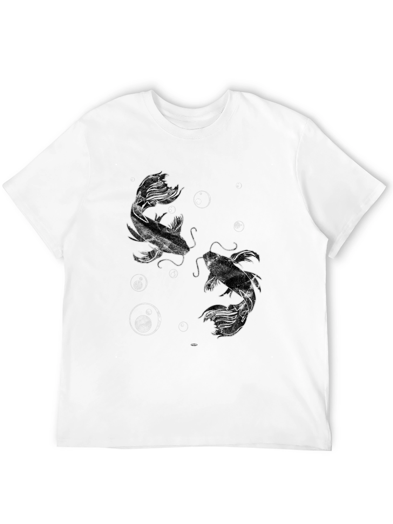 Koi Fish Graphic Black T-Shirt