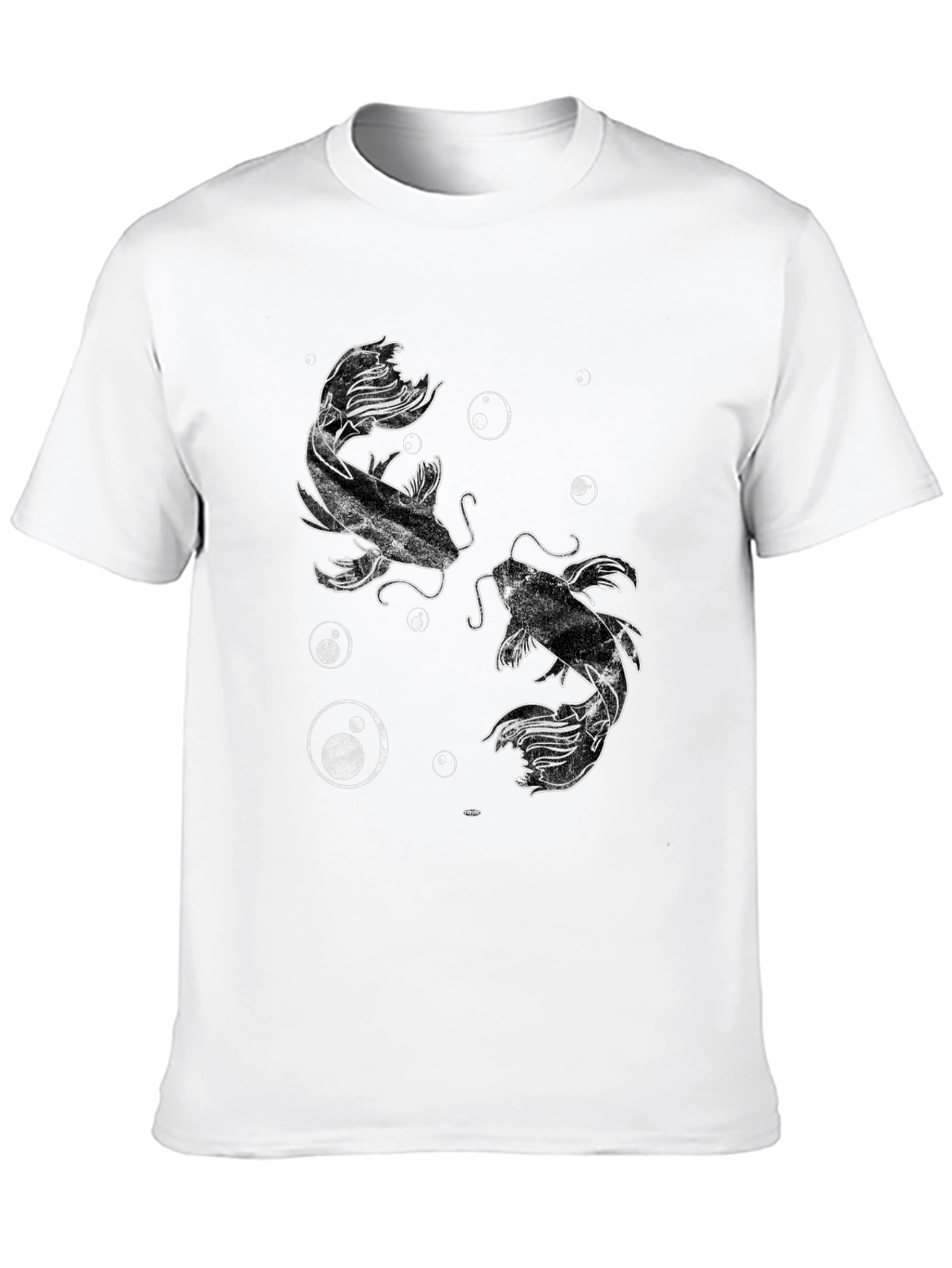 Koi Fish Graphic Black T-Shirt
