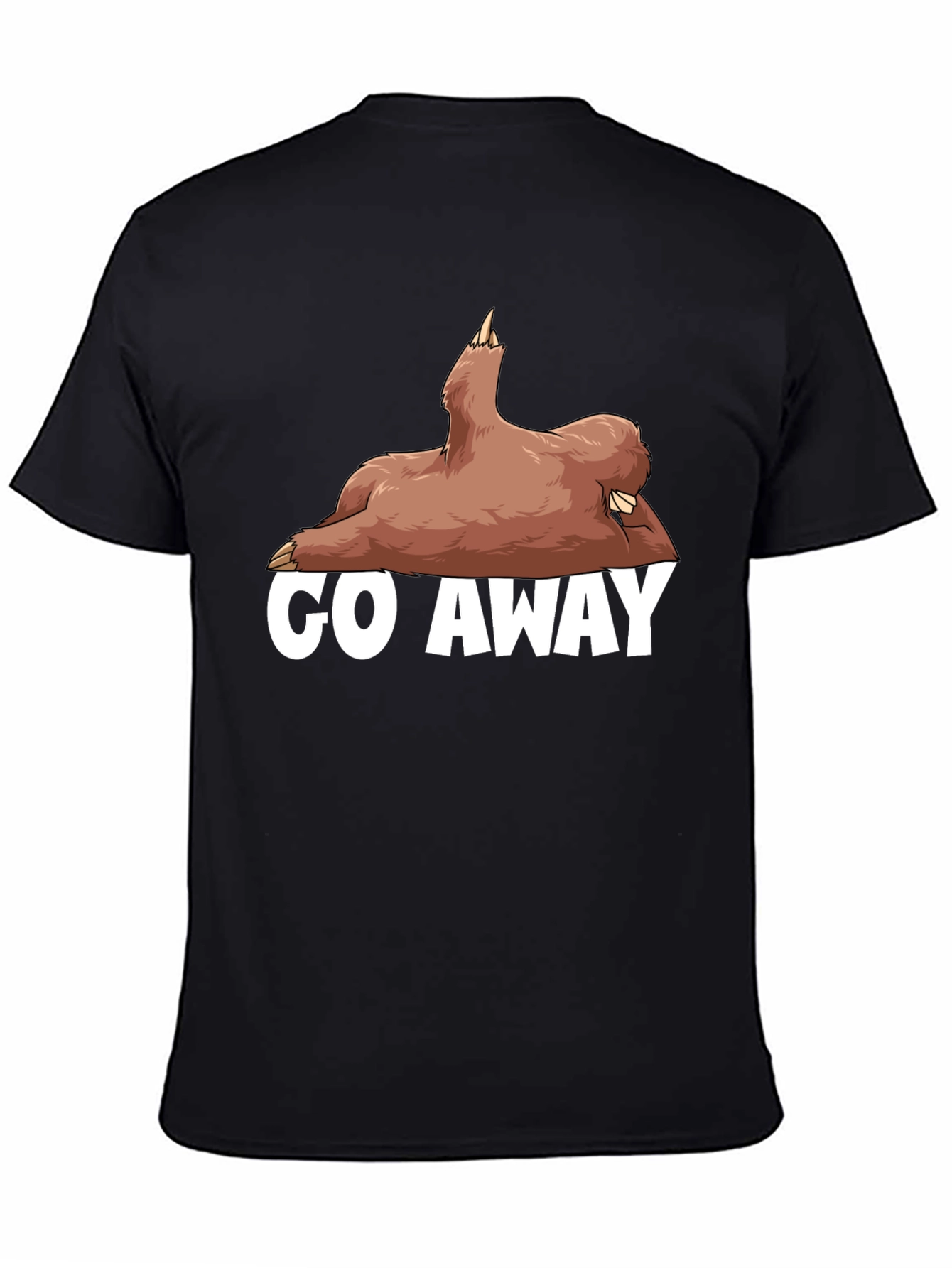 Go Away Sloth Graphic T-Shirt - Funny Casual Tee