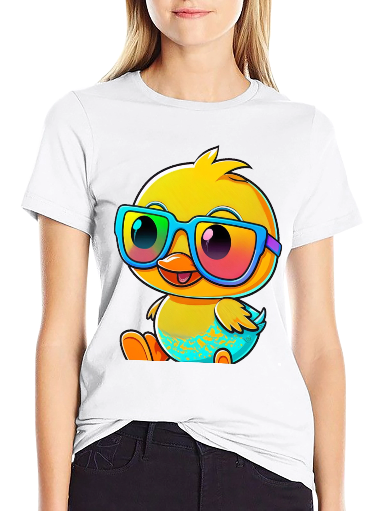 Duck With Glasses Graphic Tee - Fun & Stylish