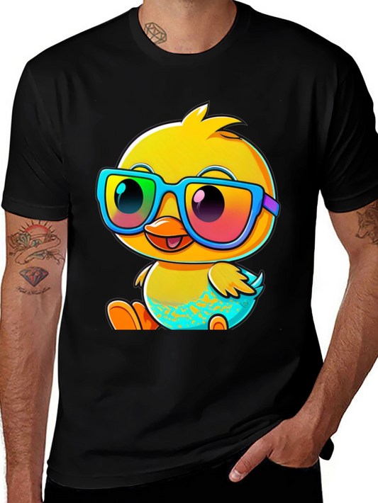 Duck With Glasses Graphic Tee - Fun & Stylish
