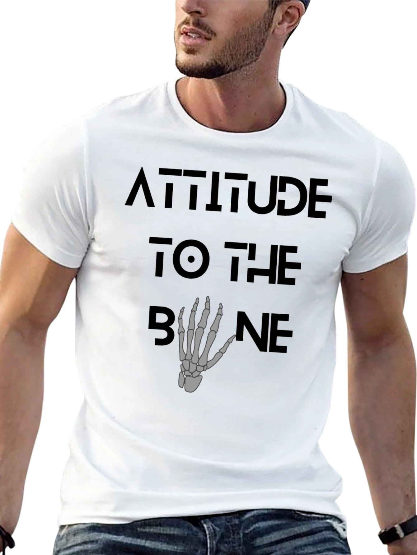 Attitude to the Bone Graphic T-Shirt