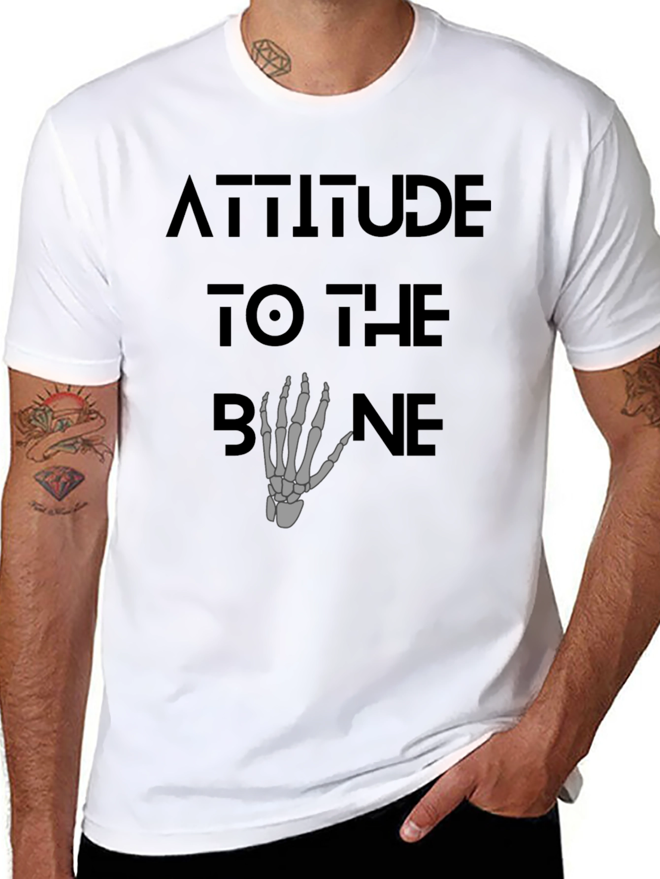 Attitude to the Bone Graphic T-Shirt