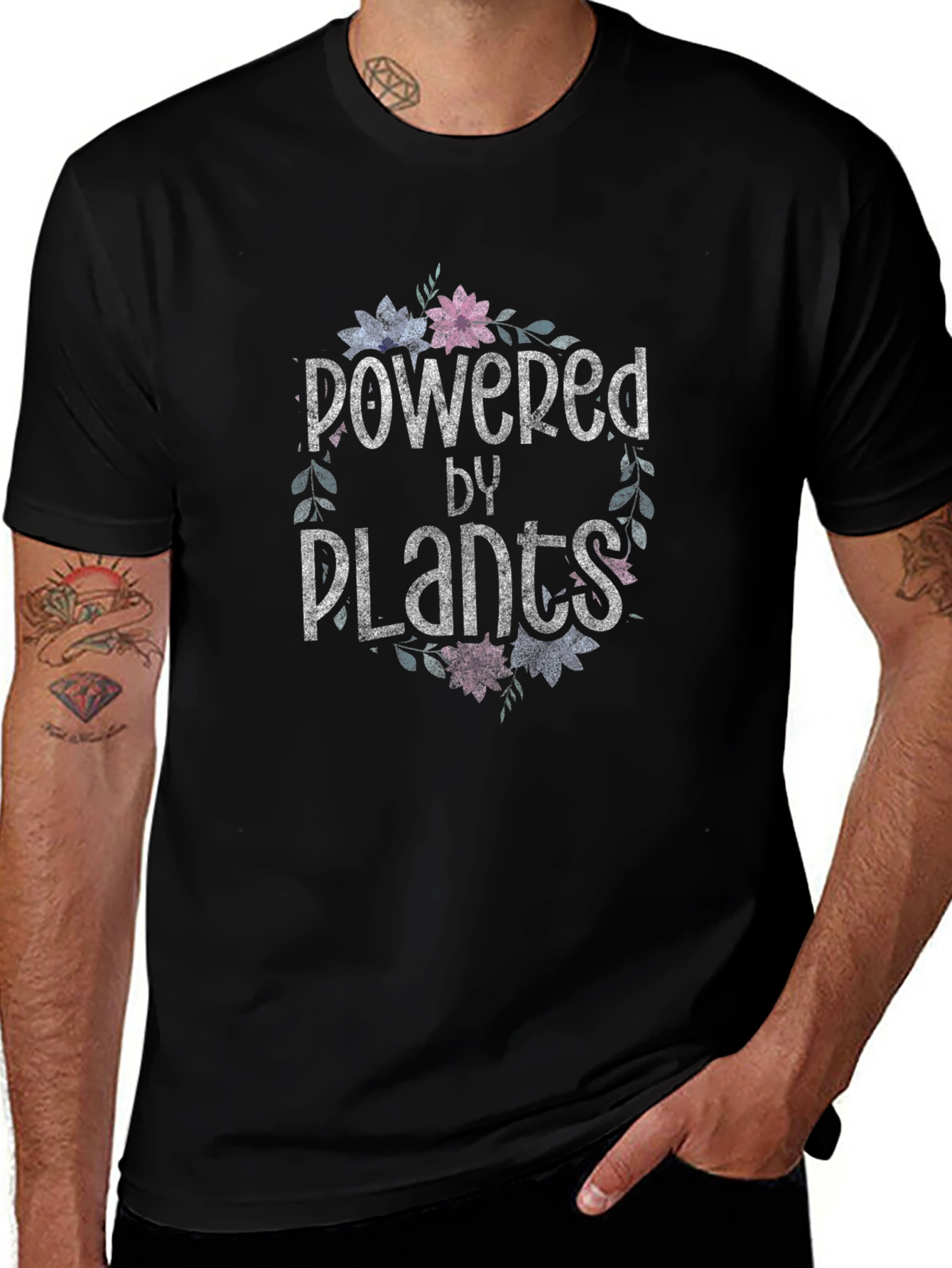 Powered by Plants T-Shirt - Vegan Lifestyle Tee