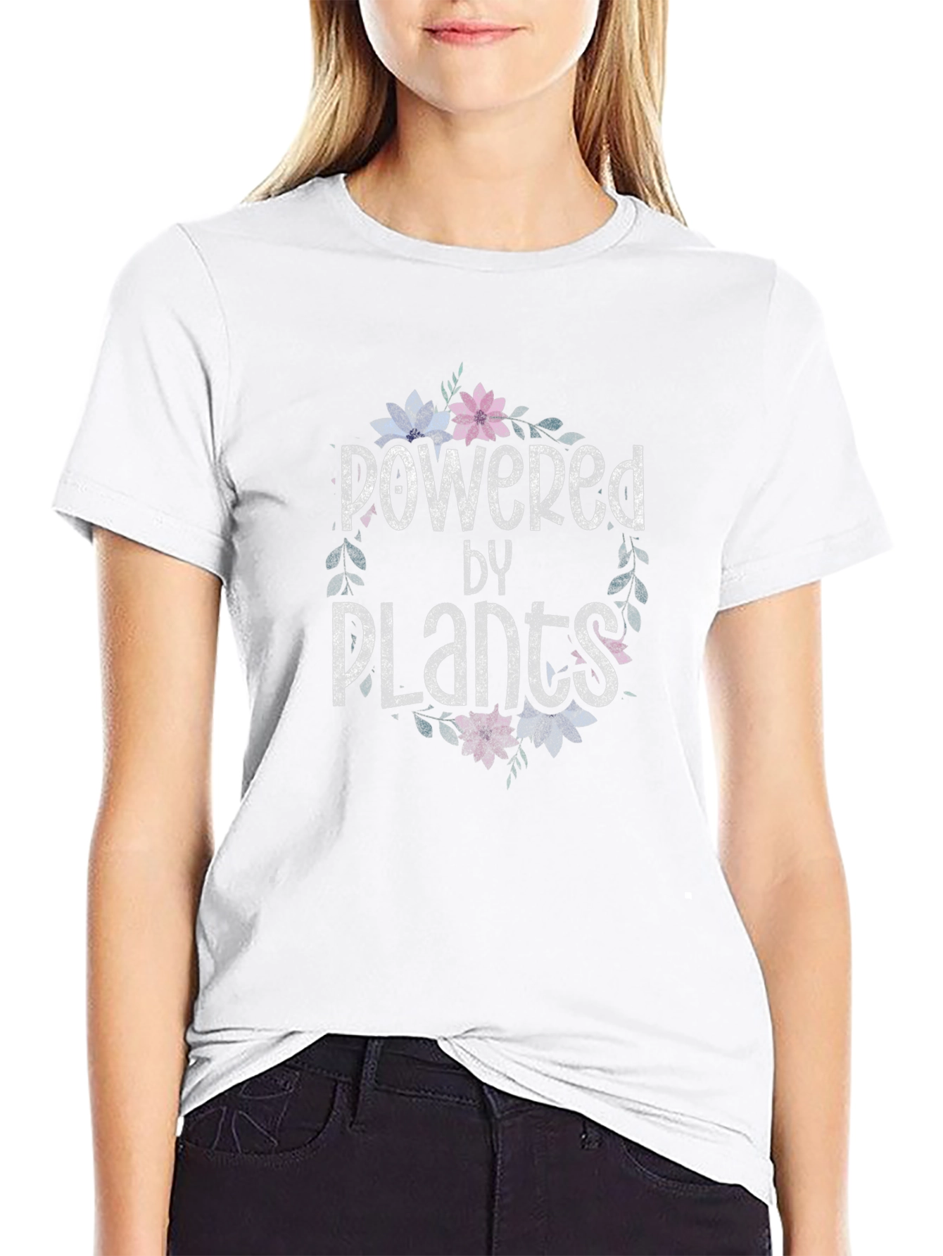 Powered by Plants T-Shirt - Vegan Lifestyle Tee