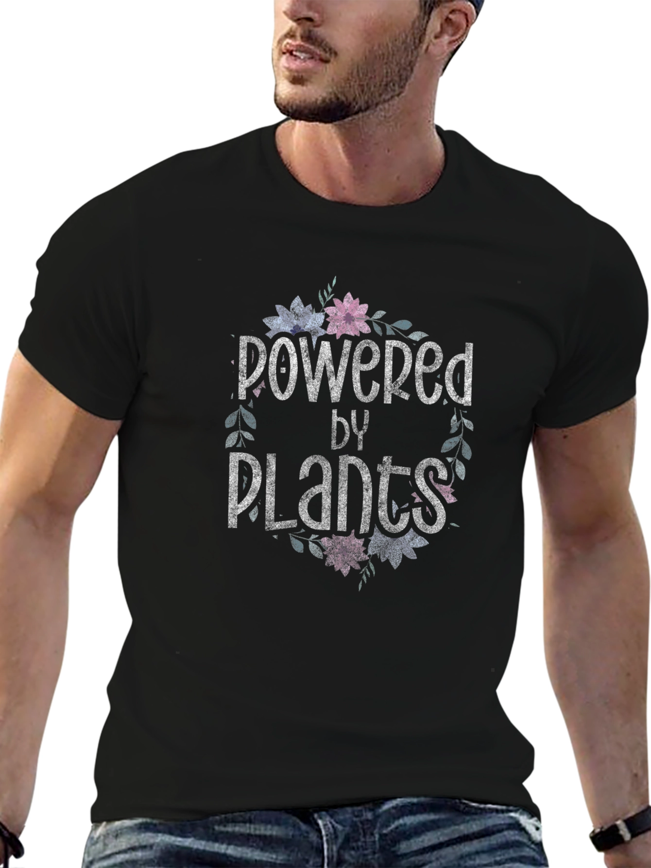 Powered by Plants T-Shirt - Vegan Lifestyle Tee