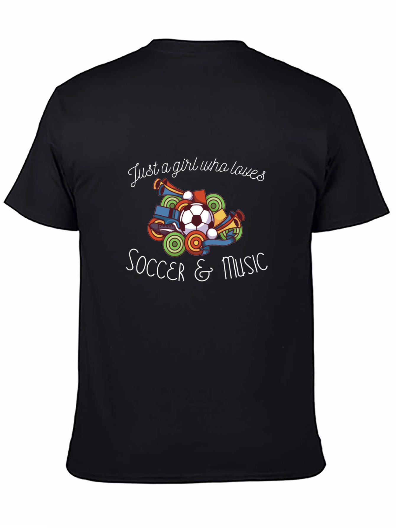 Soccer & Music Girls T-Shirt