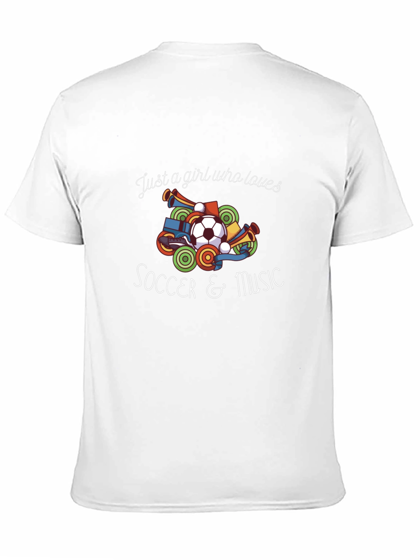 Soccer & Music Girls T-Shirt