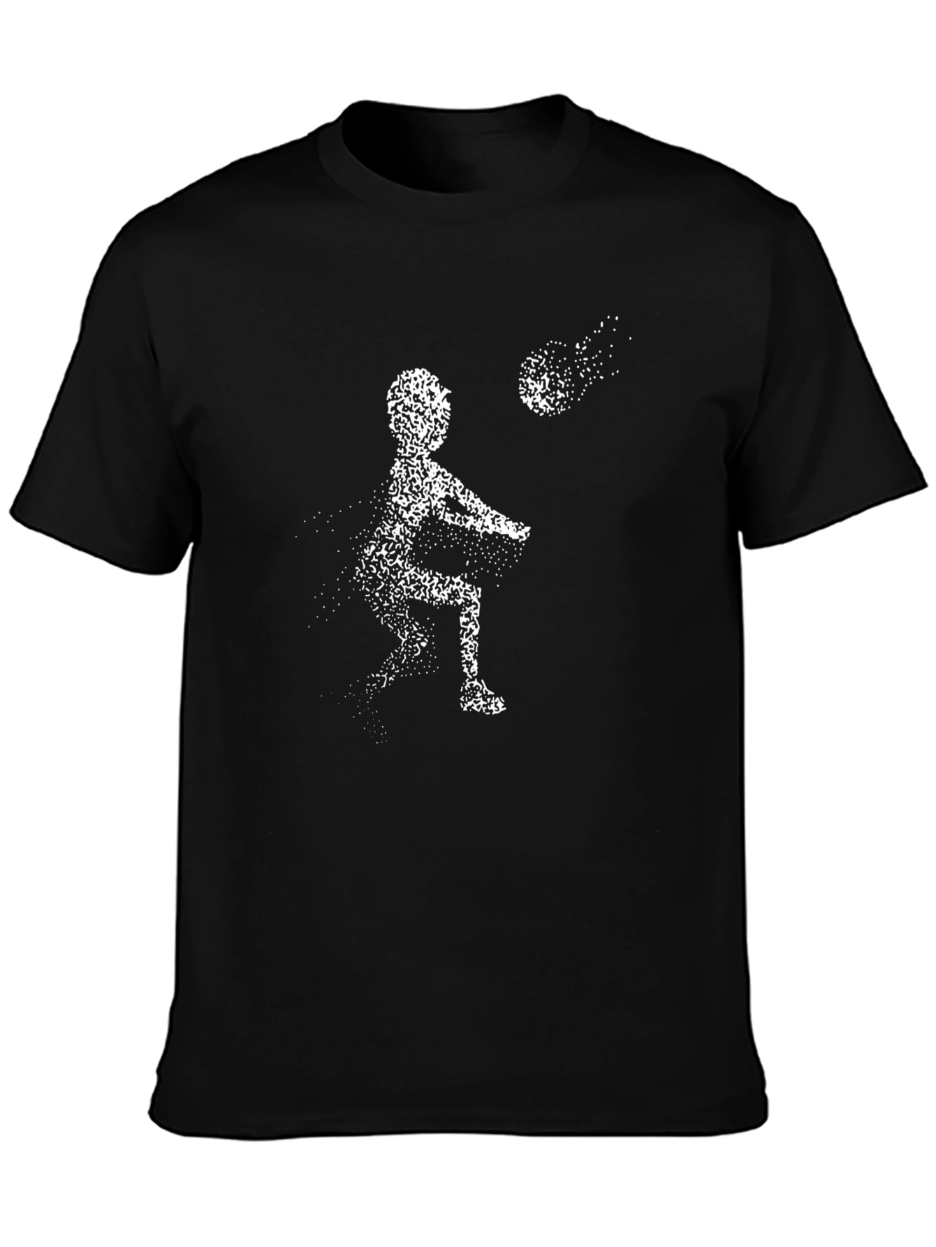 Volleyball Player Black Graphic Tee