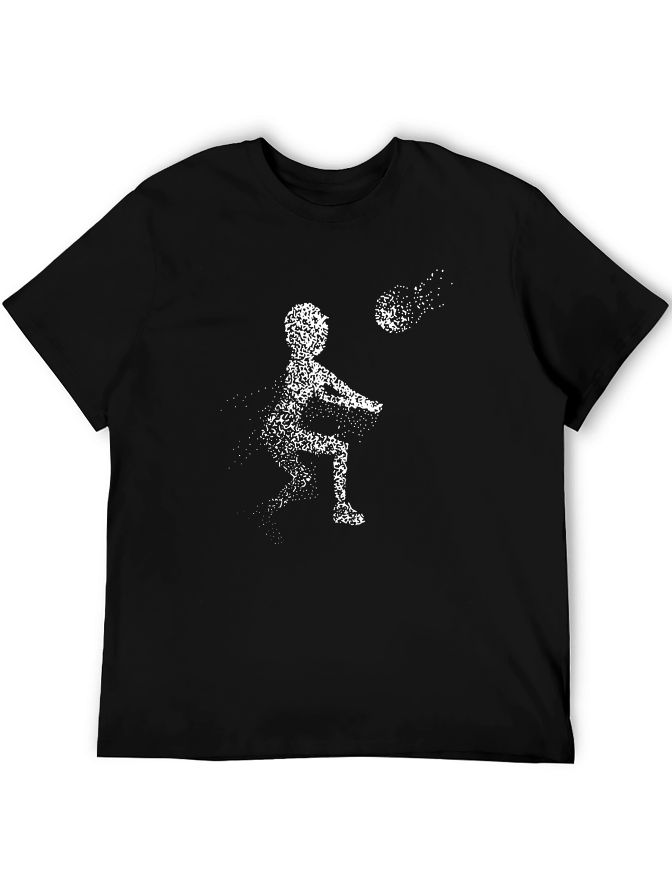 Volleyball Player Black Graphic Tee