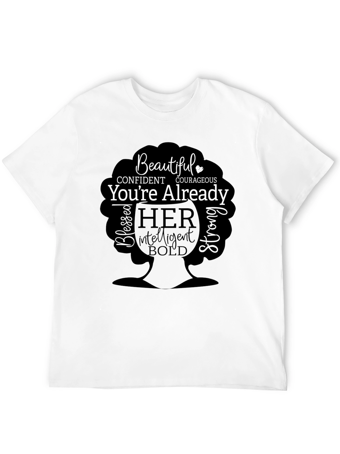 Empowered Woman Graphic Tee - Beautiful Confident Courageous