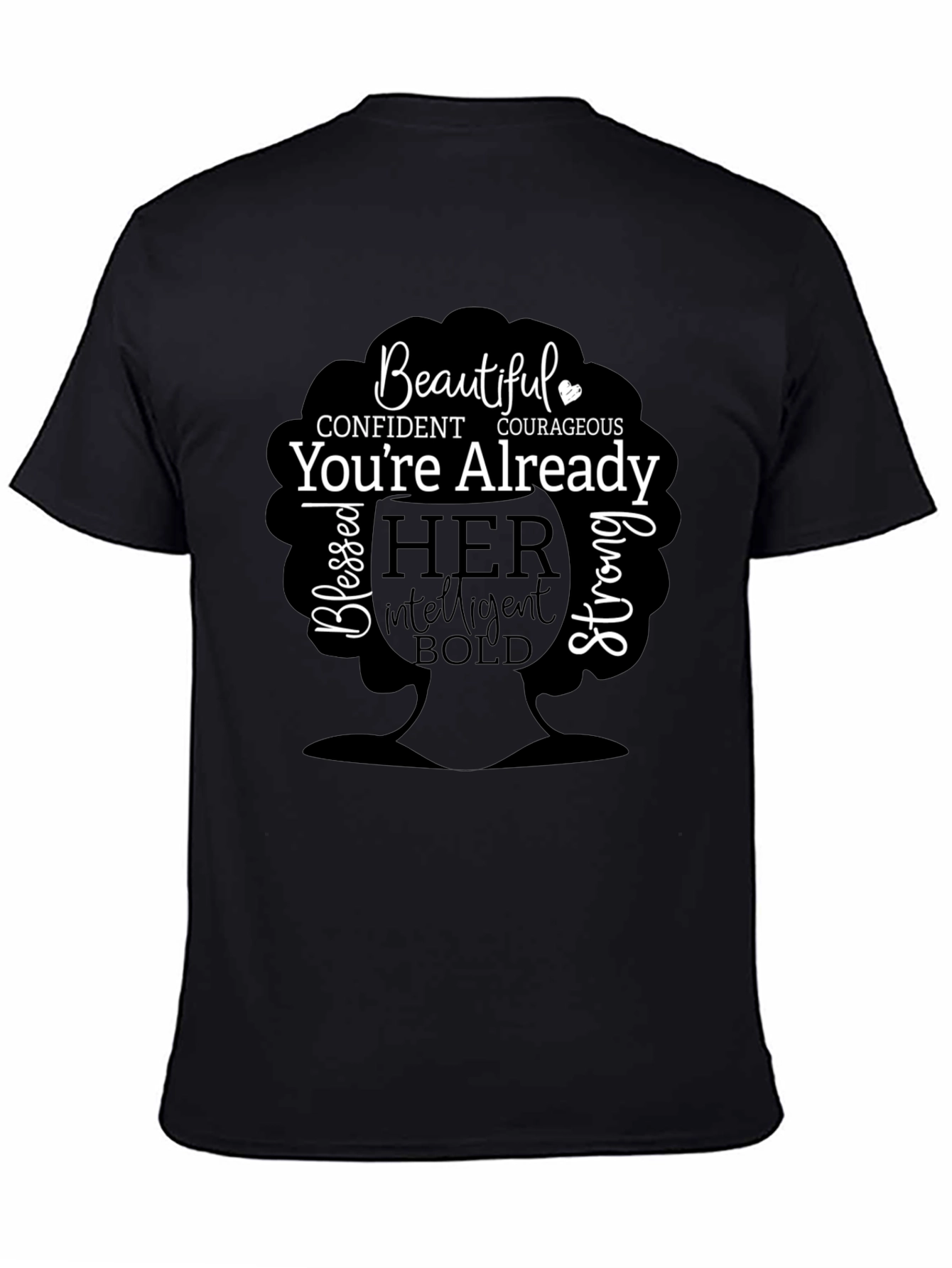 Empowered Woman Graphic Tee - Beautiful Confident Courageous
