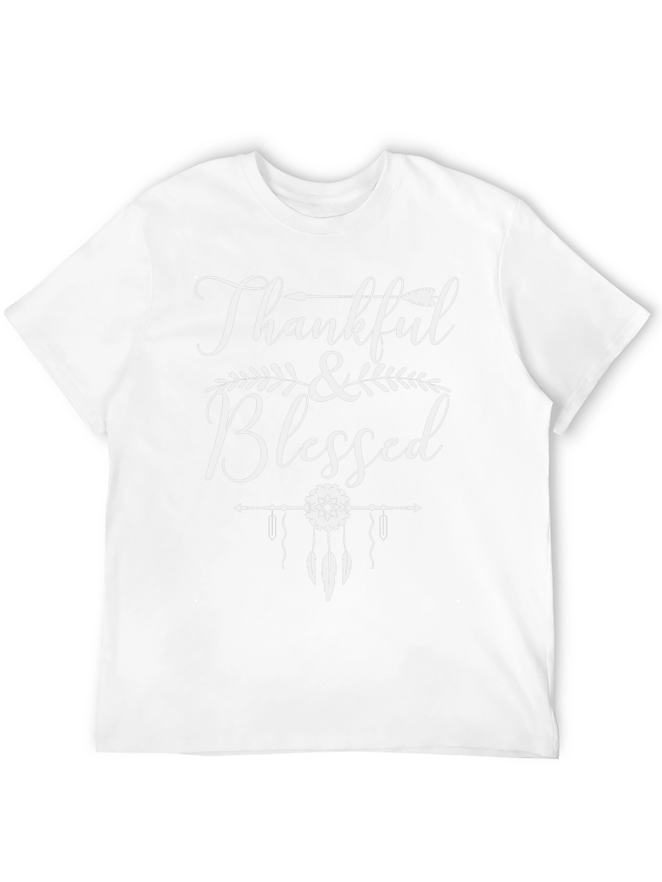 Thankful & Blessed Graphic Tee - Black