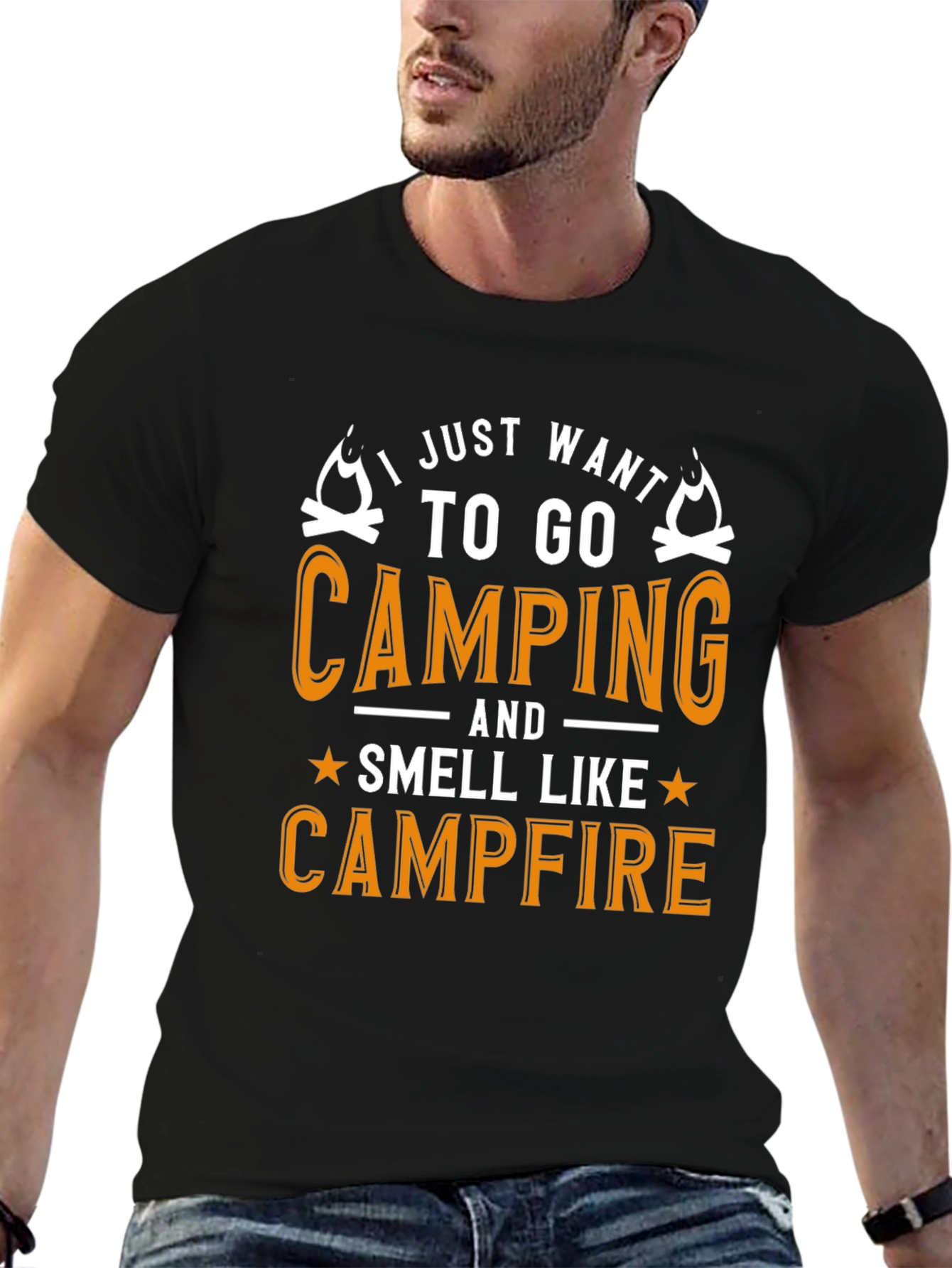 Camping Campfire Graphic T-Shirt