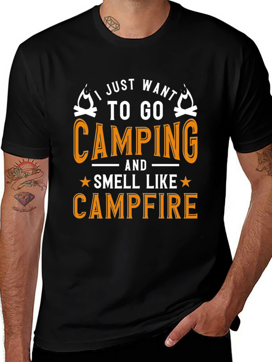 Camping Campfire Graphic T-Shirt