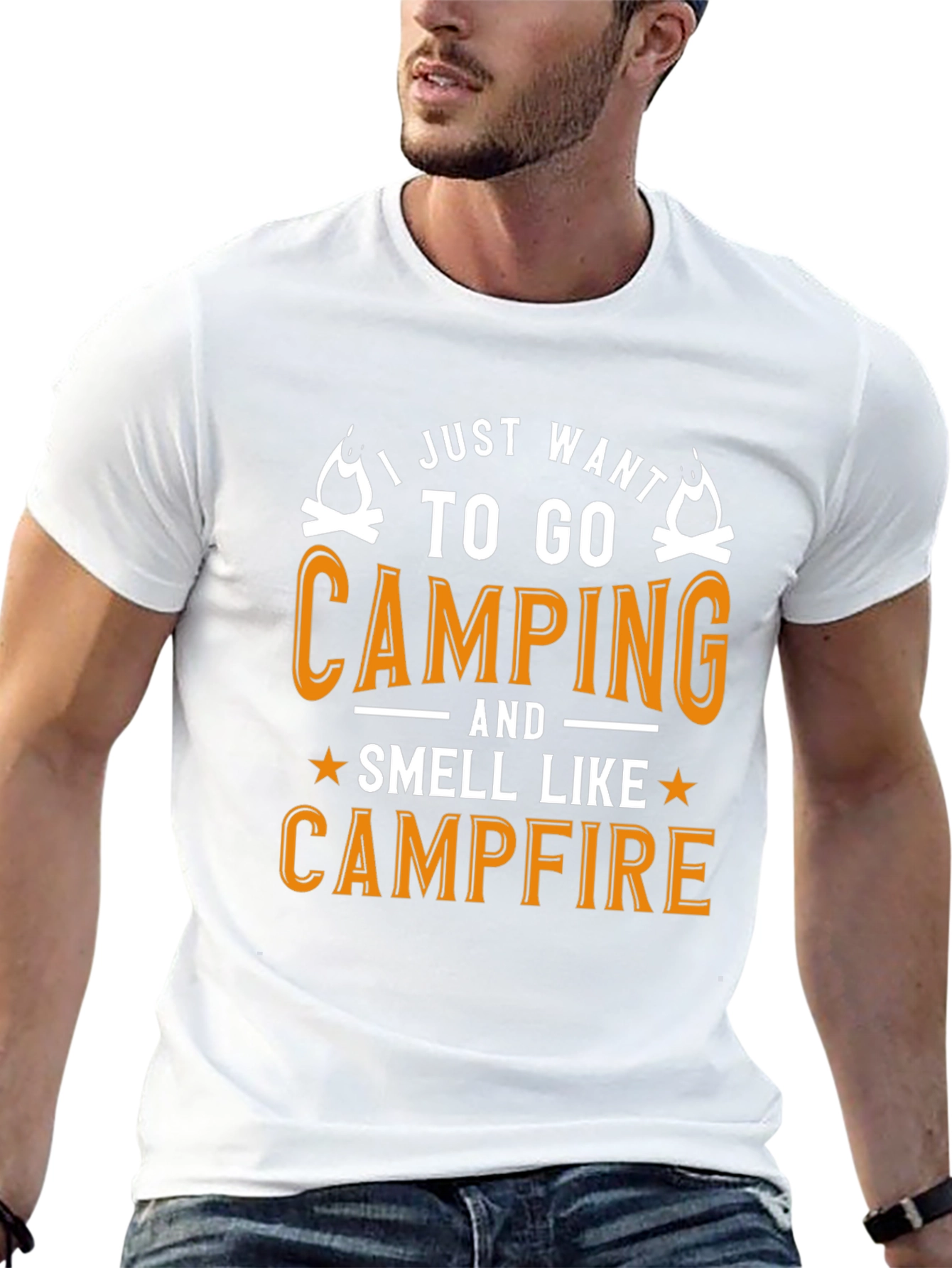 Camping Campfire Graphic T-Shirt