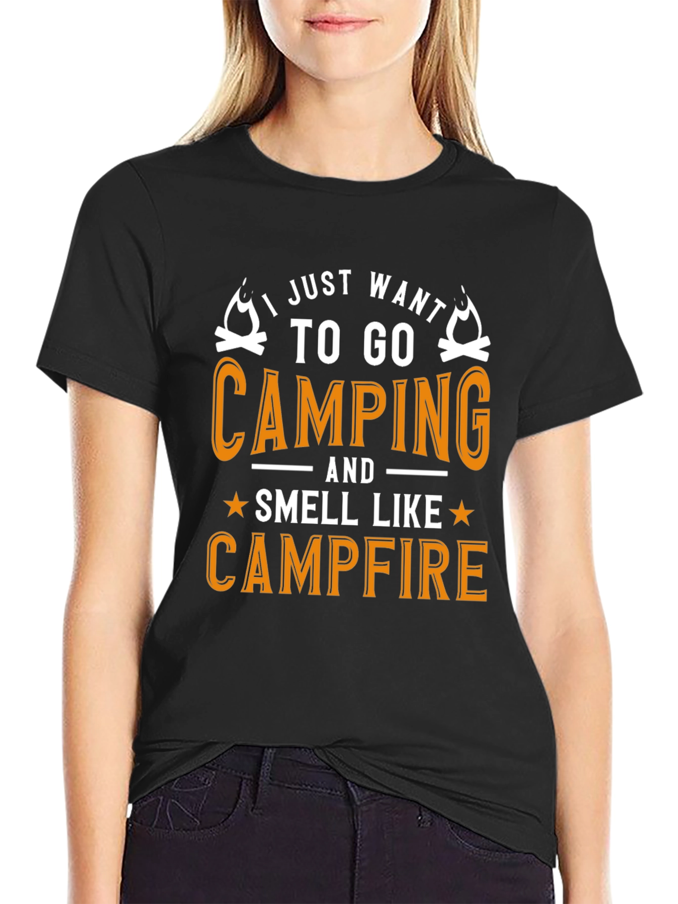 Camping Campfire Graphic T-Shirt