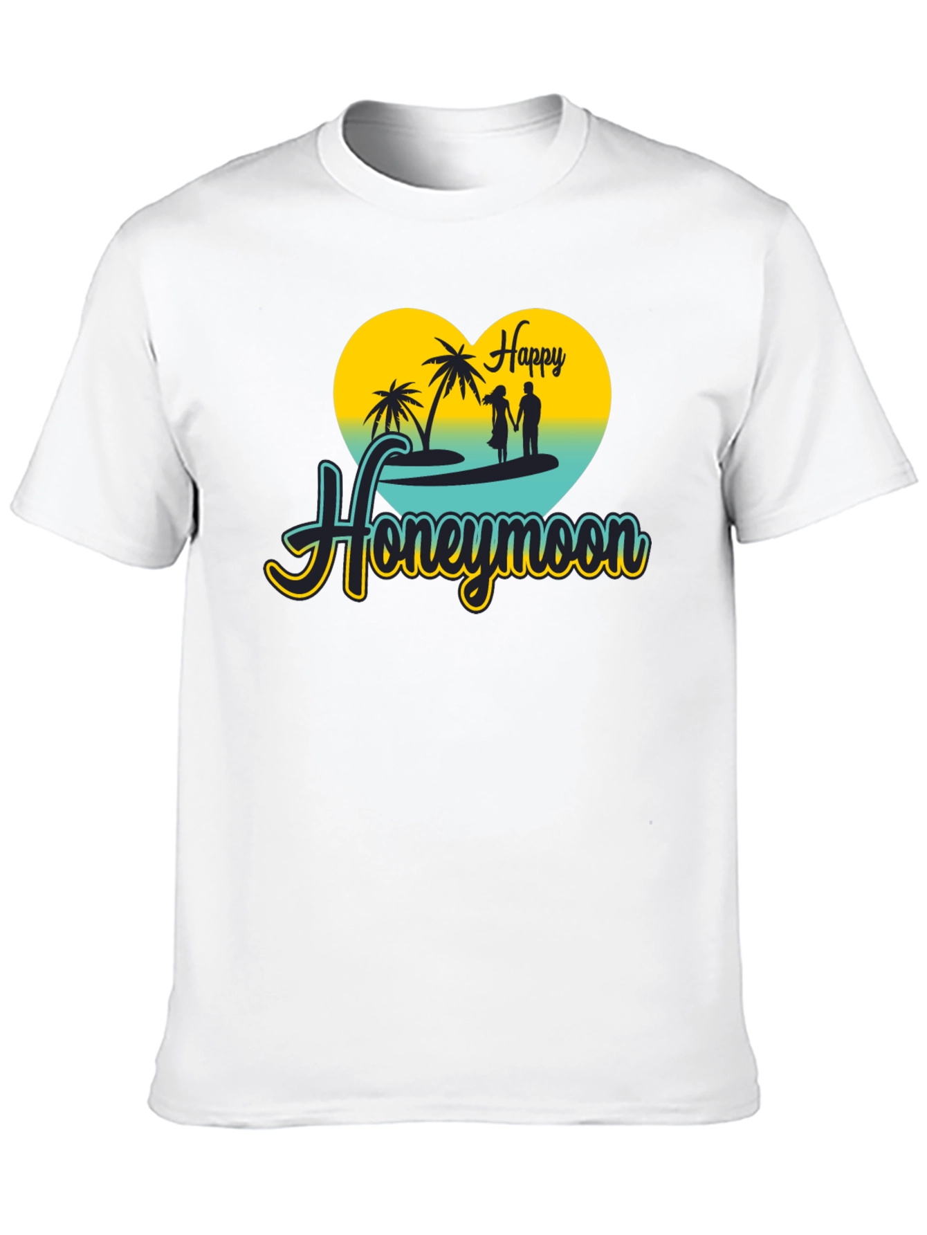Happy Honeymoon Black T-Shirt