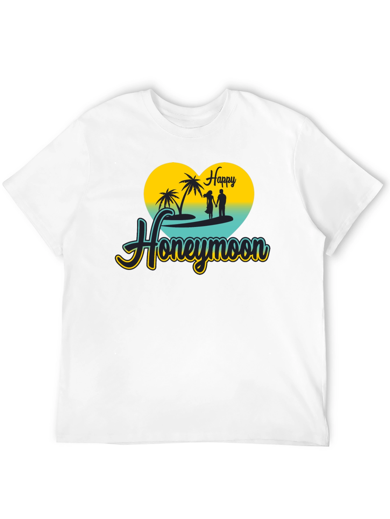 Happy Honeymoon Black T-Shirt
