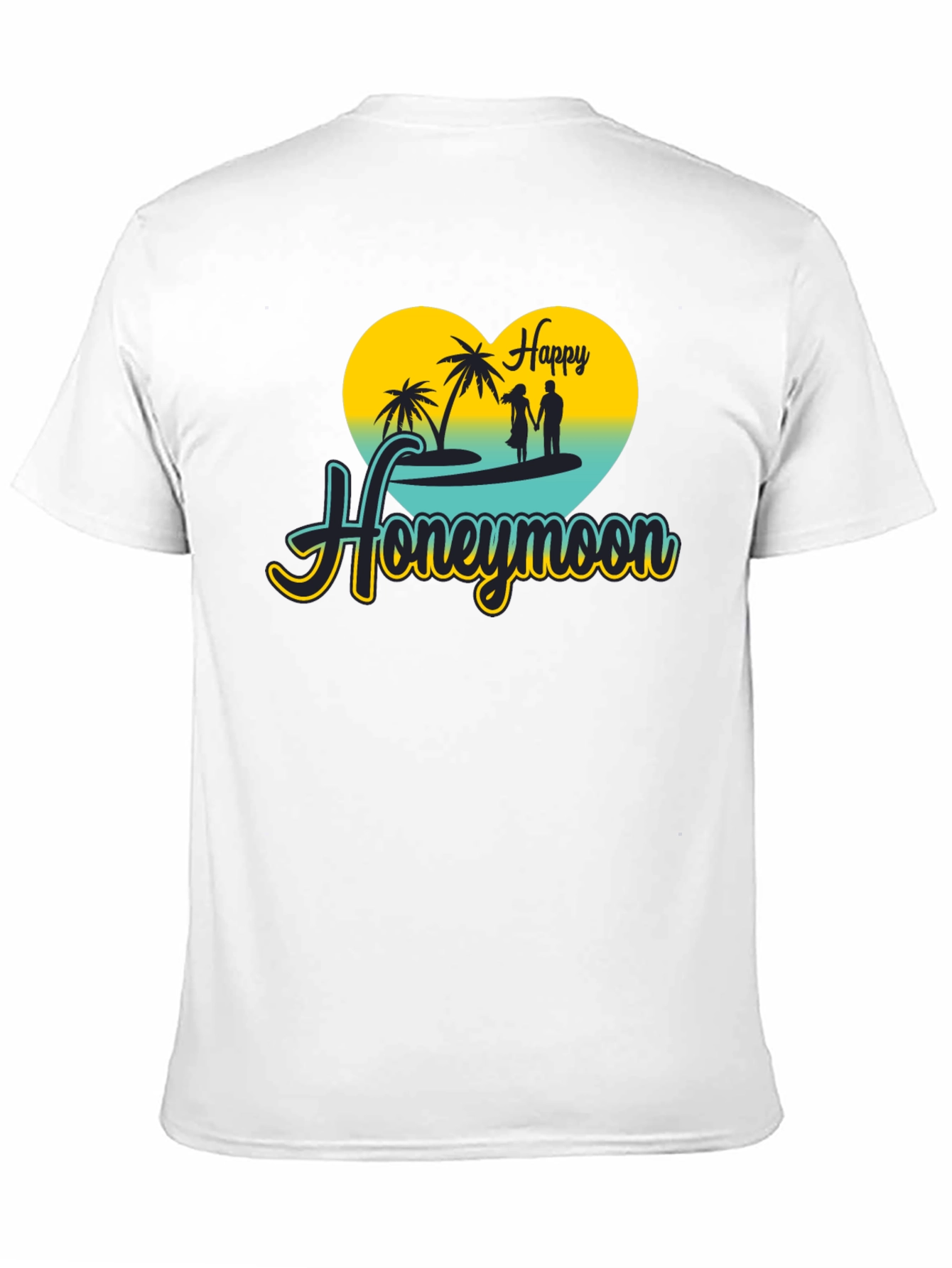 Happy Honeymoon Black T-Shirt