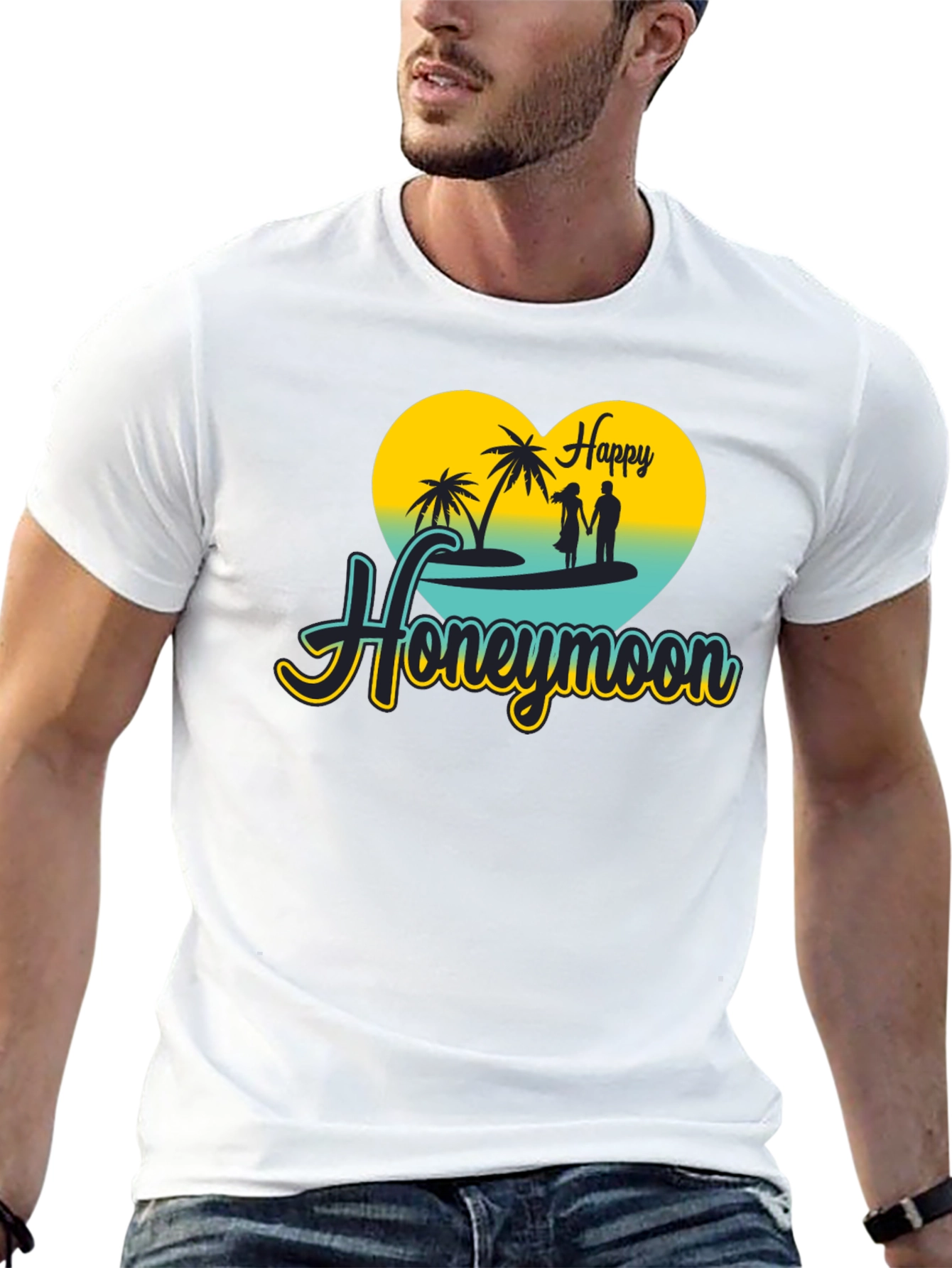 Happy Honeymoon Black T-Shirt