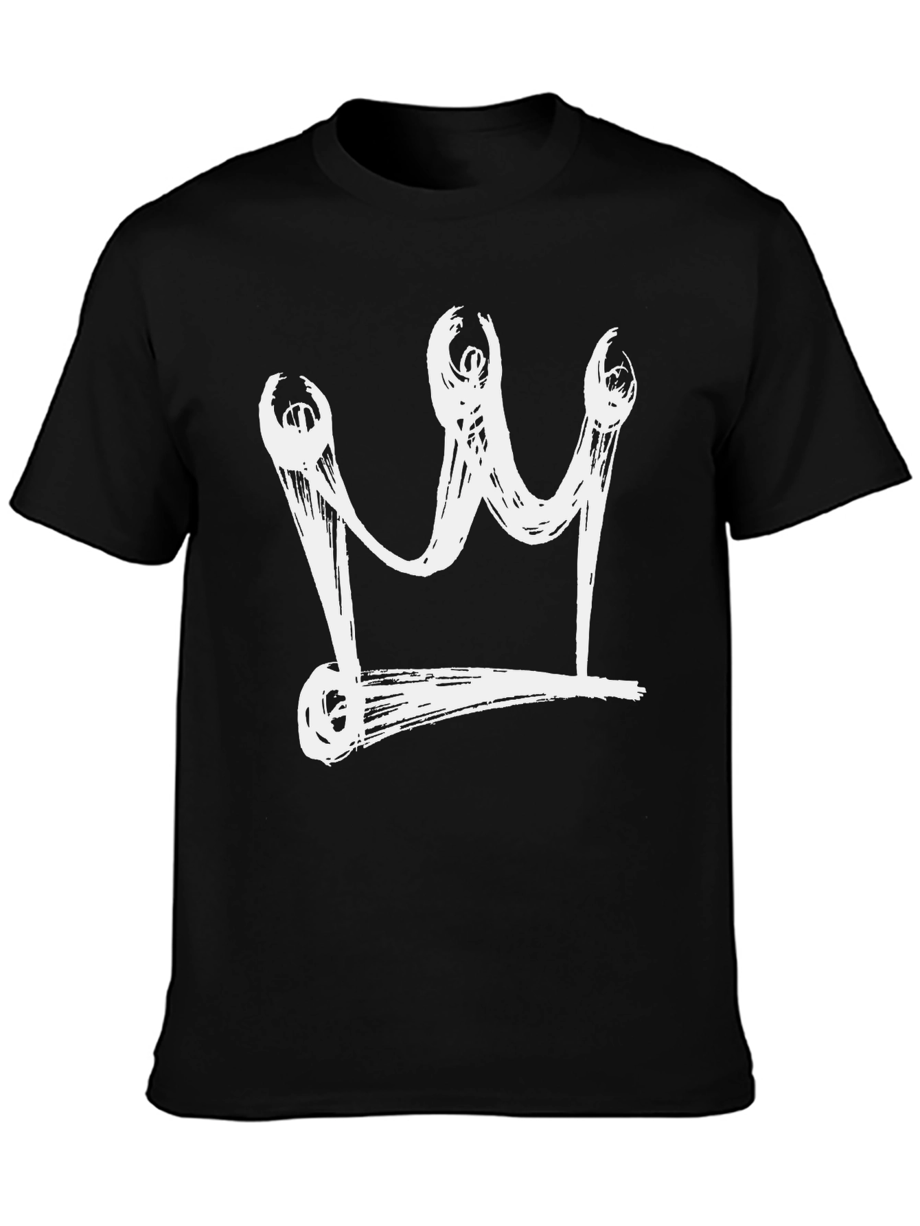 Crown Graphic Black Tee - Streetwear Style