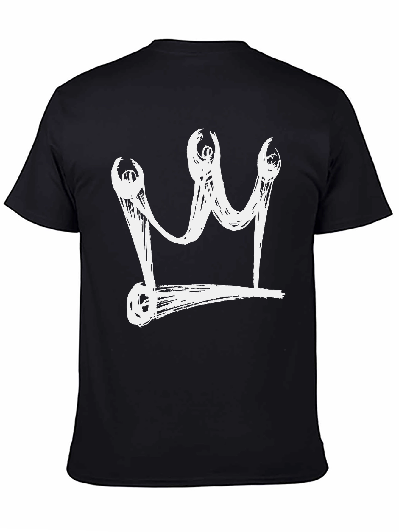 Crown Graphic Black Tee - Streetwear Style