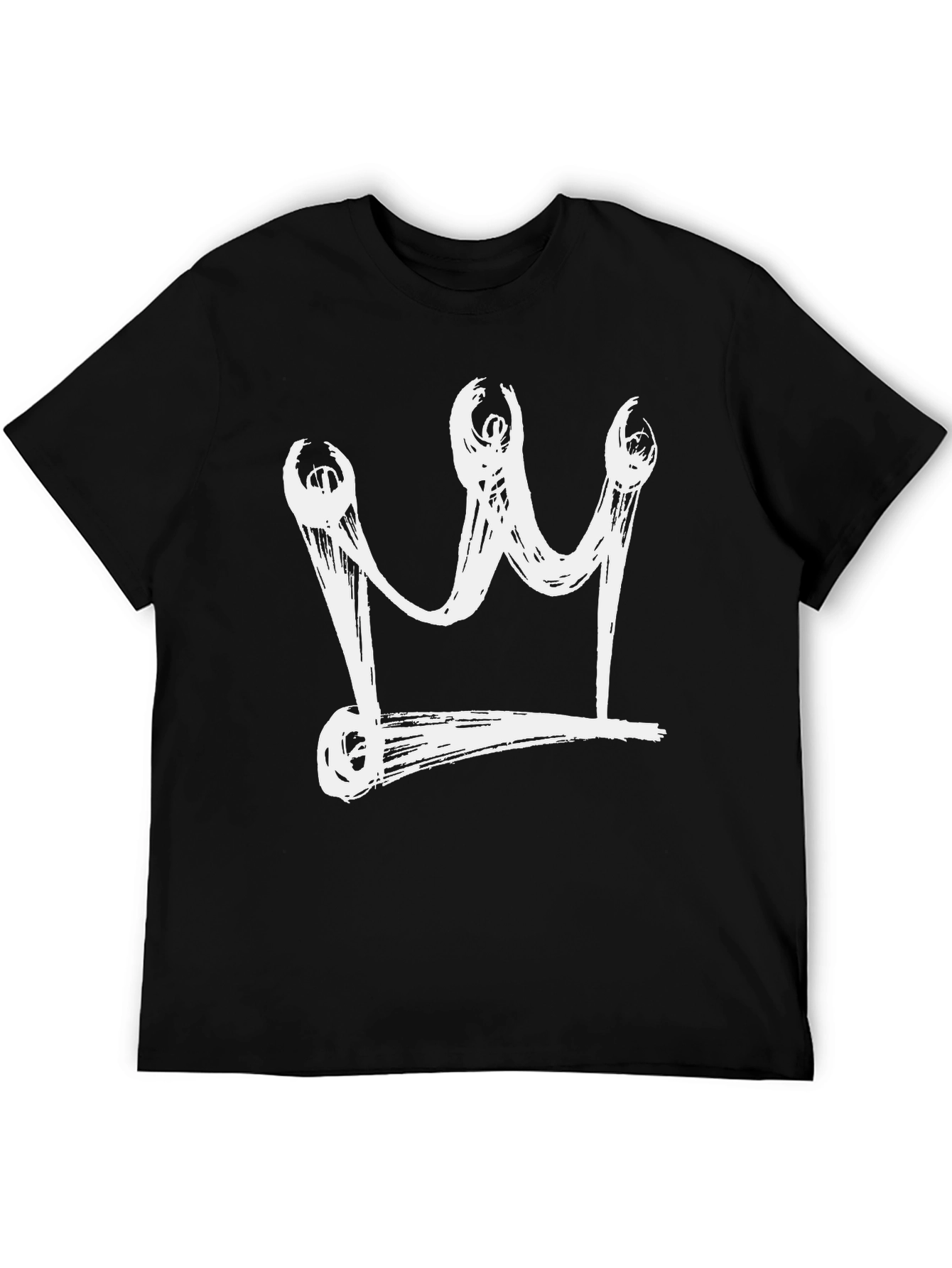 Crown Graphic Black Tee - Streetwear Style