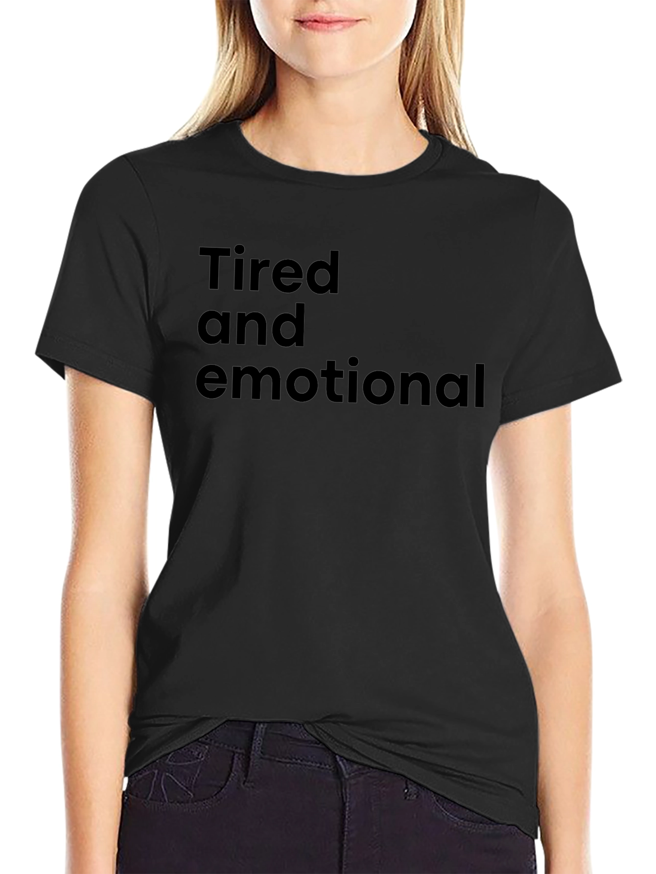 Tired and Emotional Mens Black T-Shirt