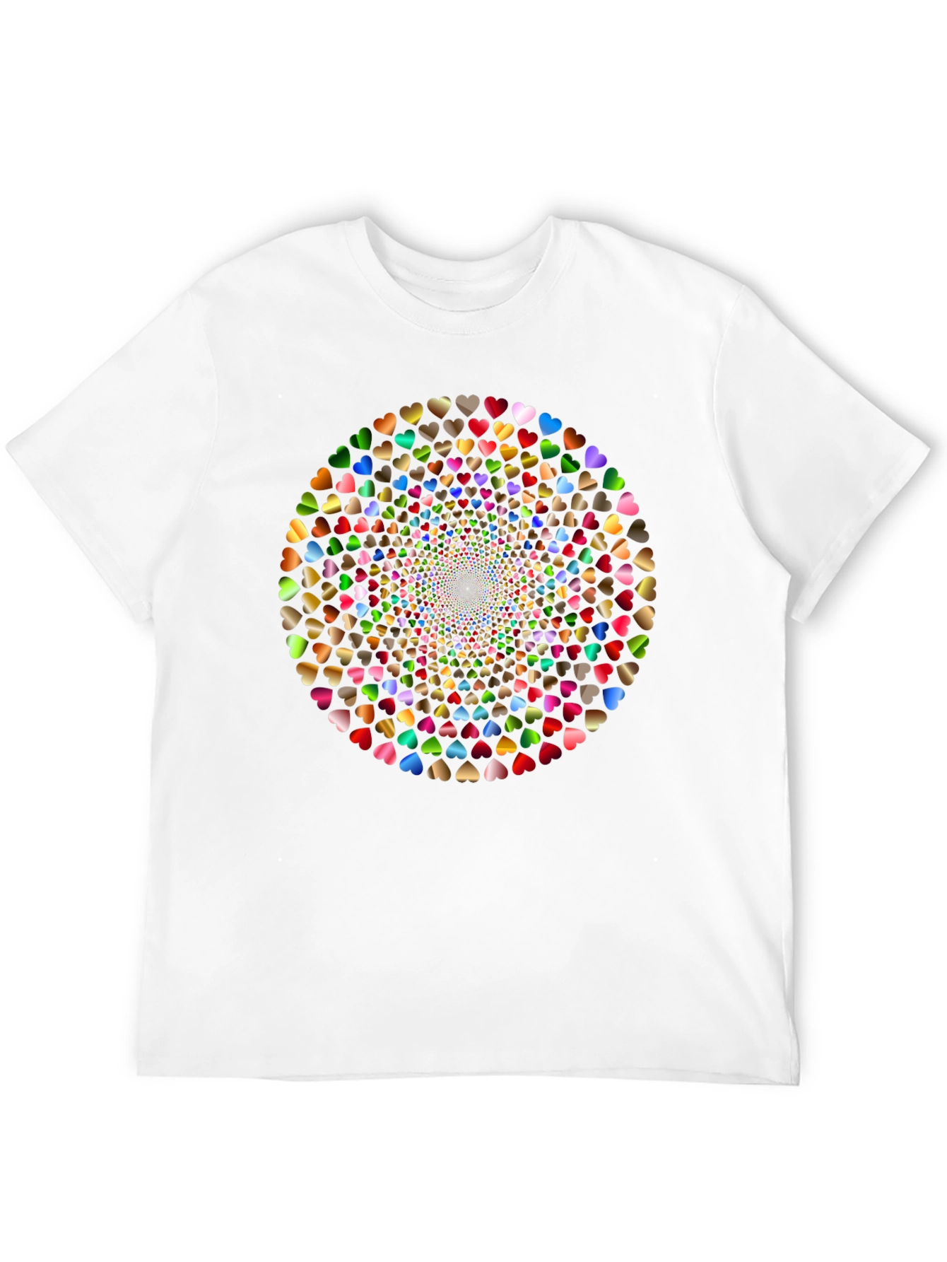 Heart Swirl Black T-Shirt