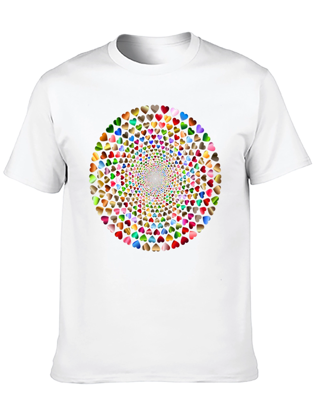 Heart Swirl Black T-Shirt