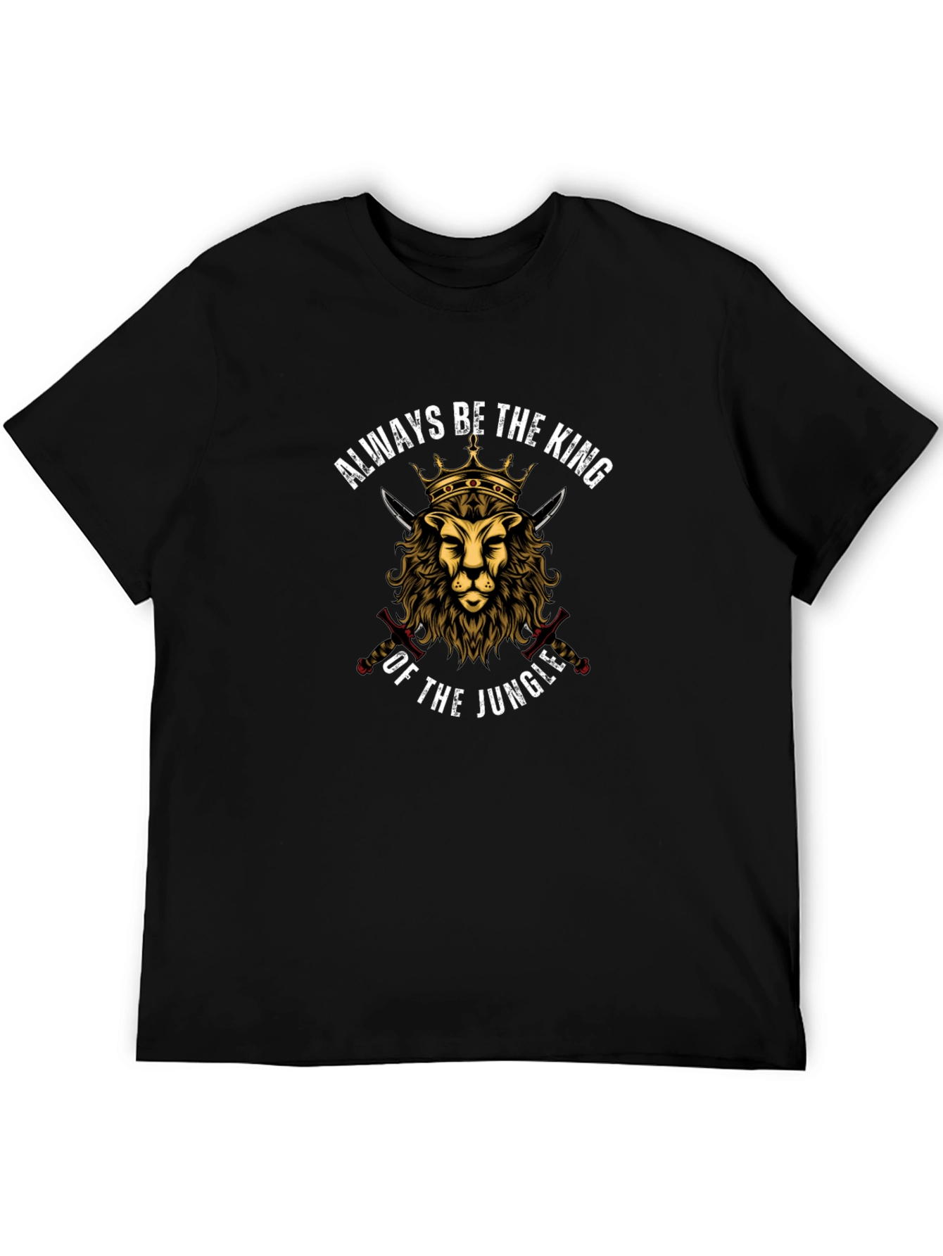 King of the Jungle Lion Graphic T-Shirt